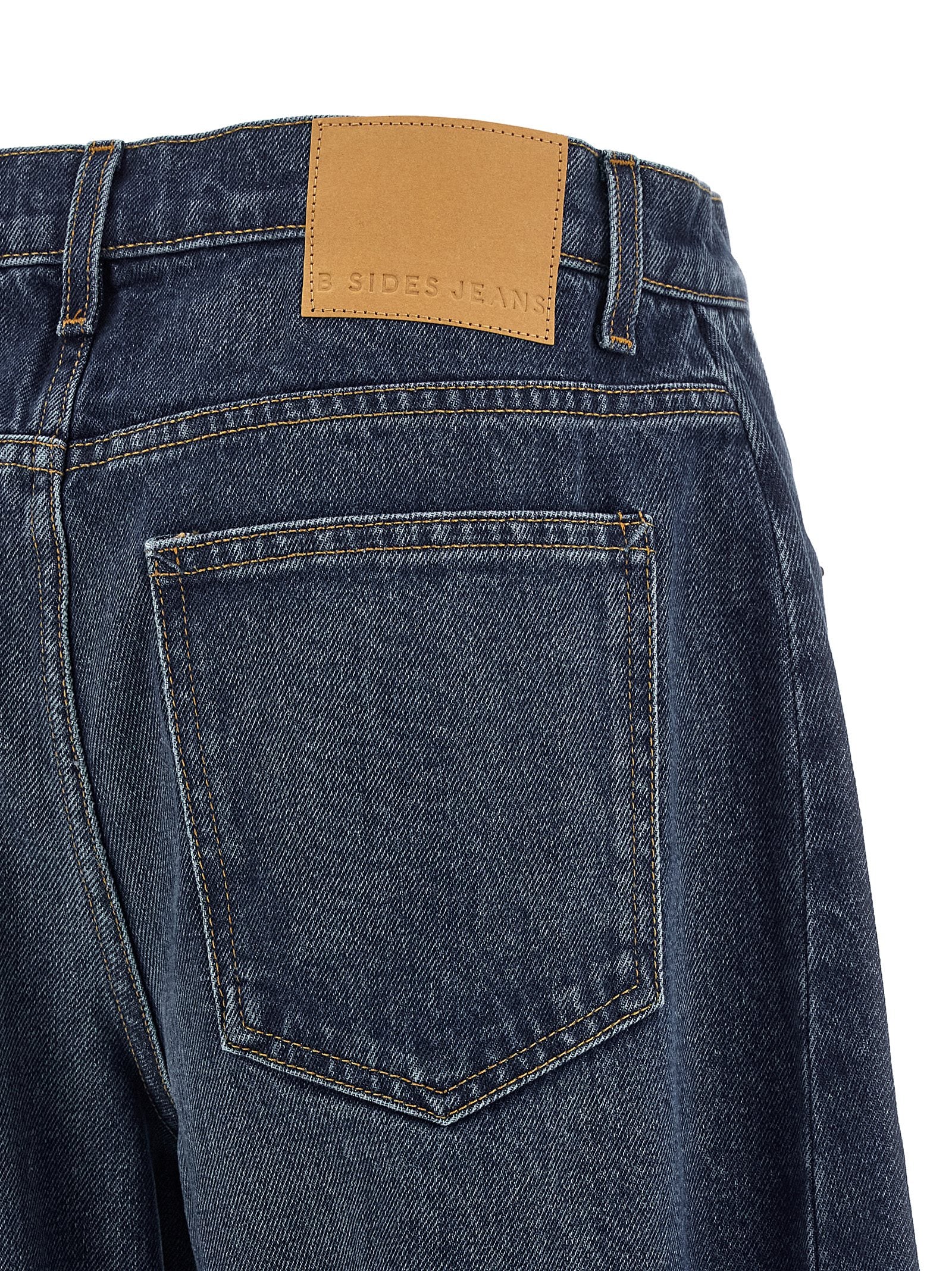 Relaxed Cuffed Lasso jeans Blue Cotton