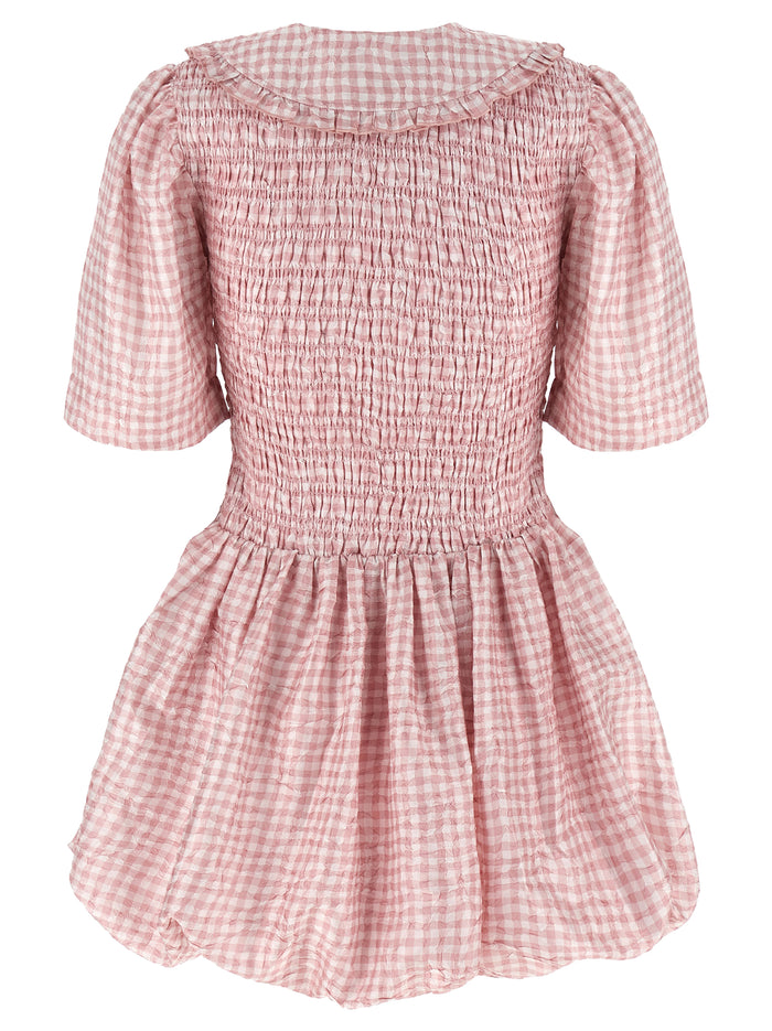 Pink Check dress Polyester