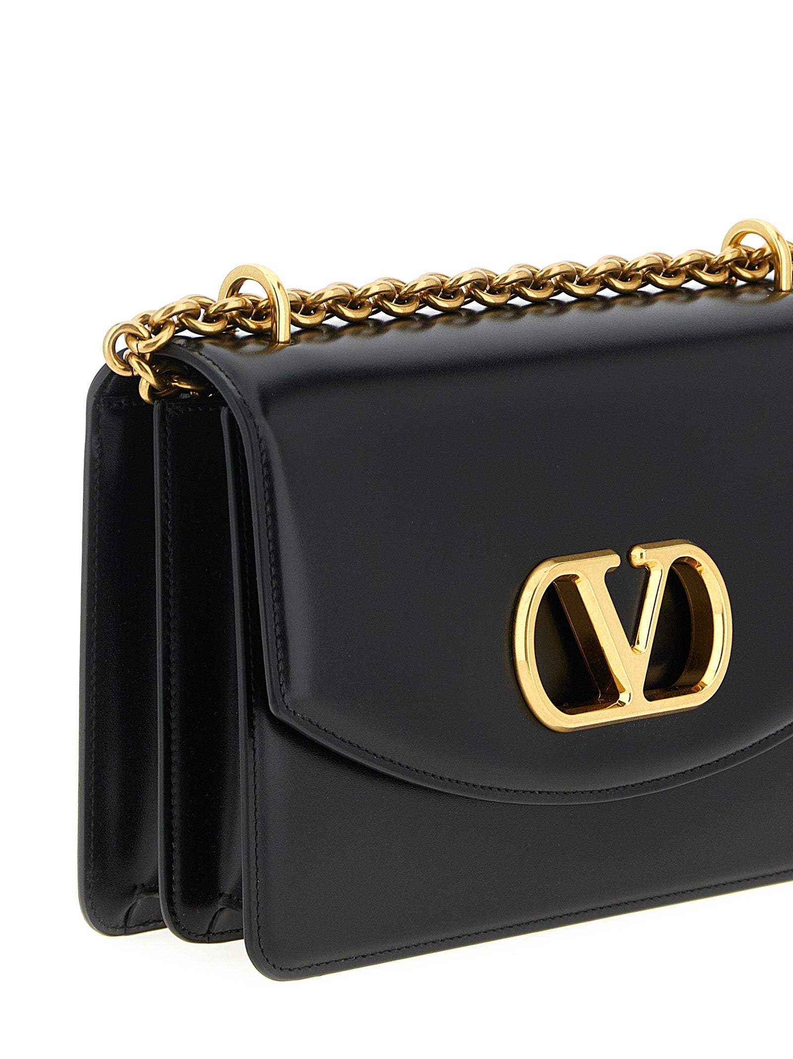 Valentino Garavani Vain shoulder bag Black Calfskin Leather (bos Taurus)