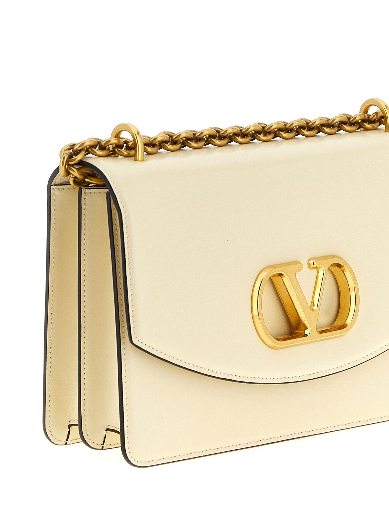 Valentino Garavani Vain shoulder bag White Calfskin Leather (bos Taurus)