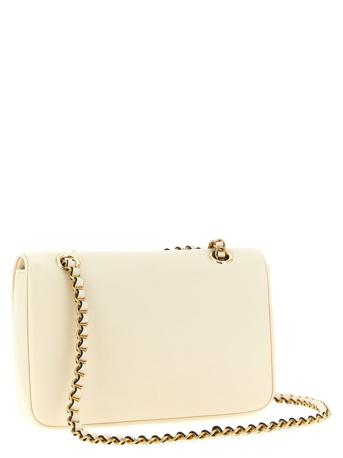 Valentino Garavani Djuna Medium Shoulder Bag White Lamb Leather (ovis Aries)