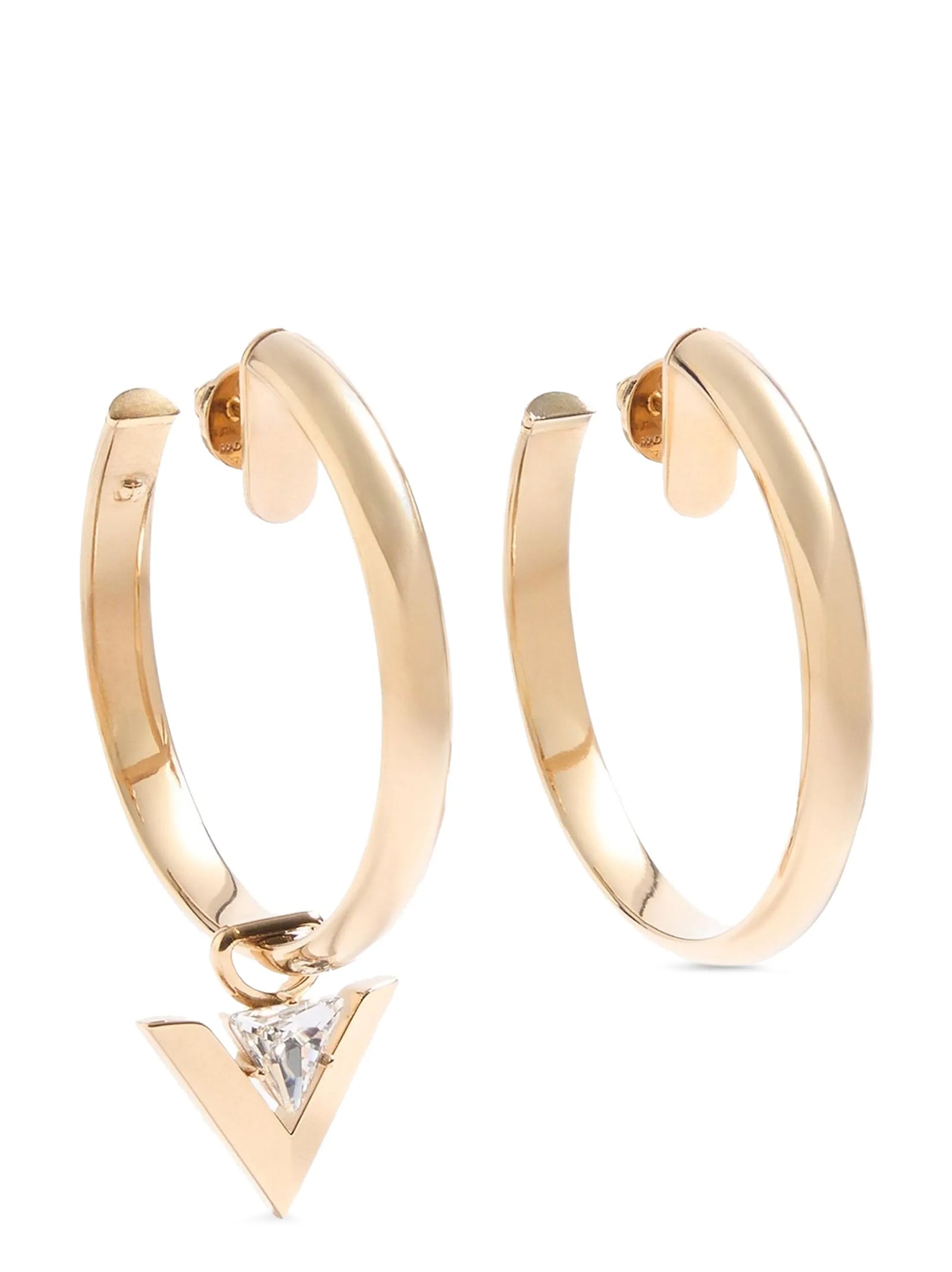 Valentino Garavani Je les V hoop earrings Gold Brass Jewelry