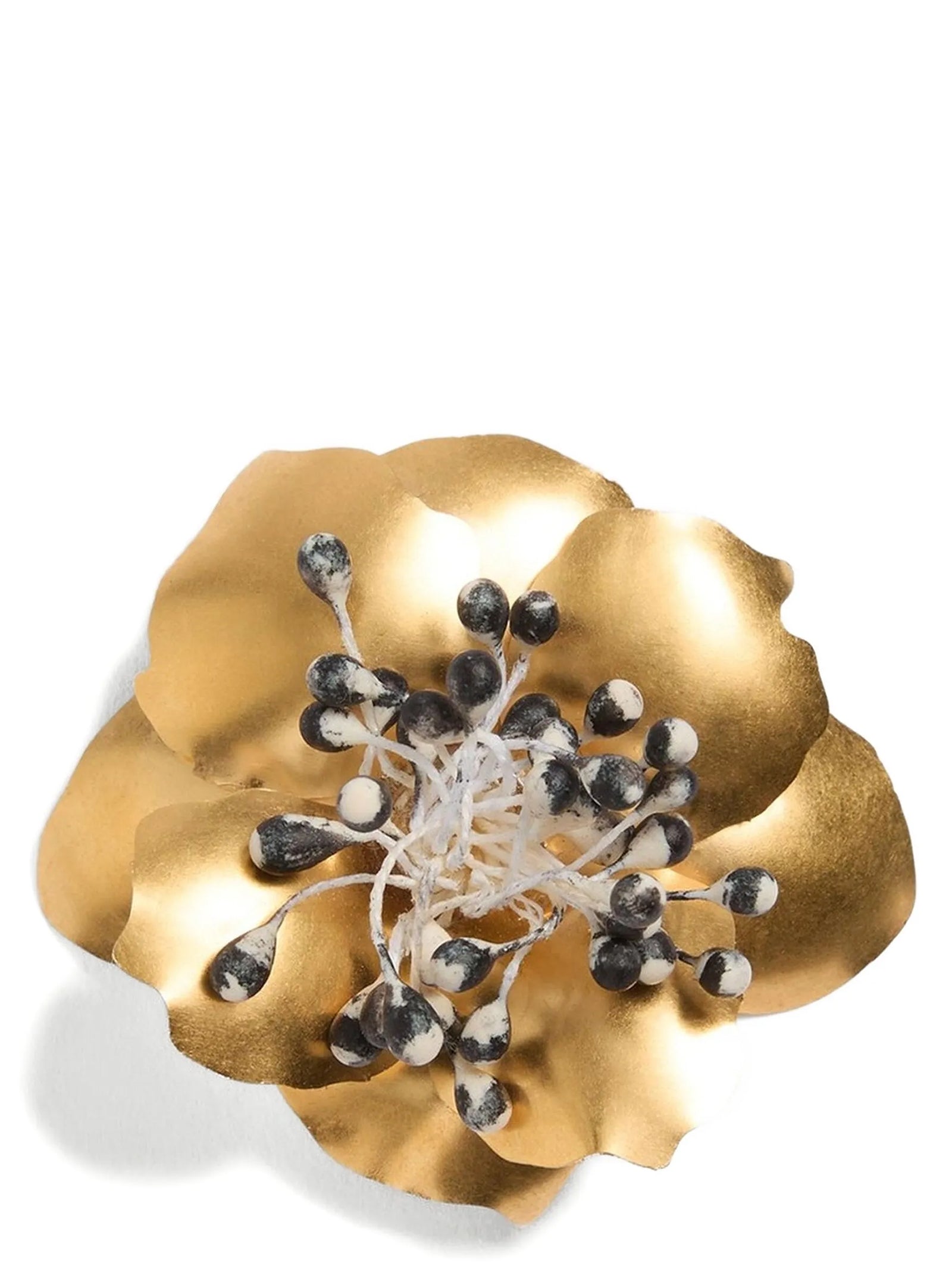 Fleur Lumineuse Small Brooch Gold Brass Jewelry
