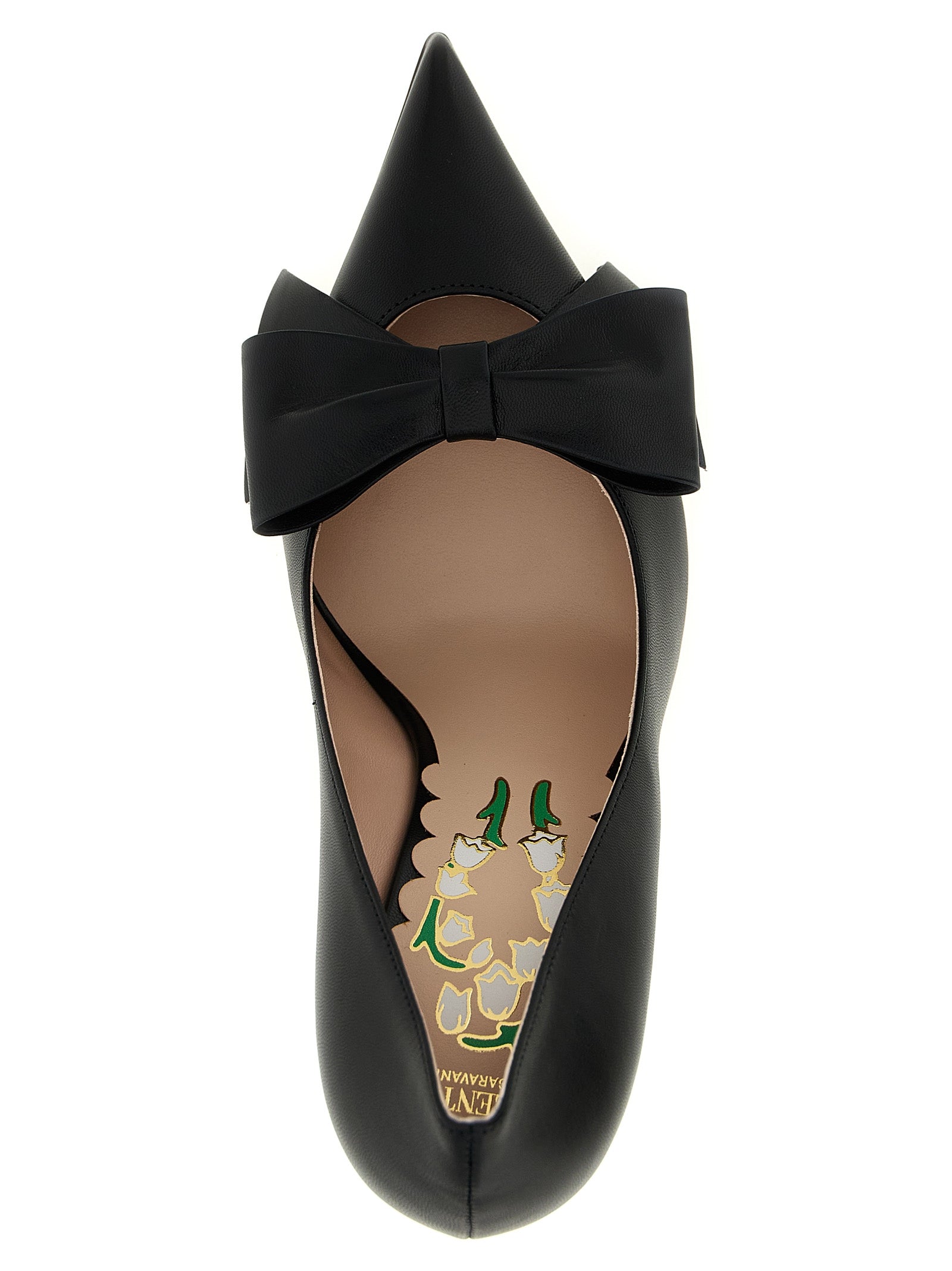 Valentino Garavani Bowow pumps Black Calf Leather Goat