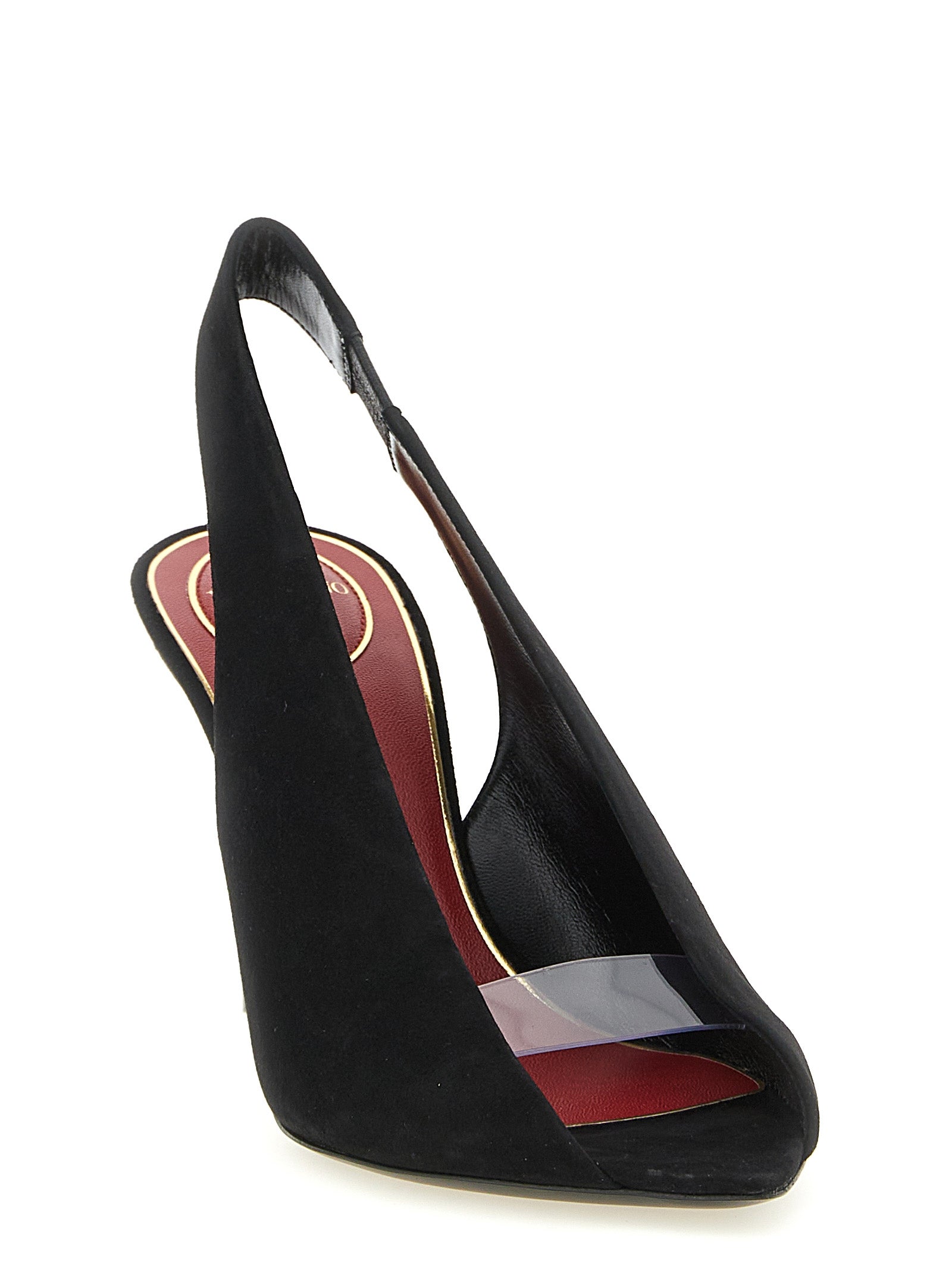Valentino Garavani Révélé Slingback Black Sandal