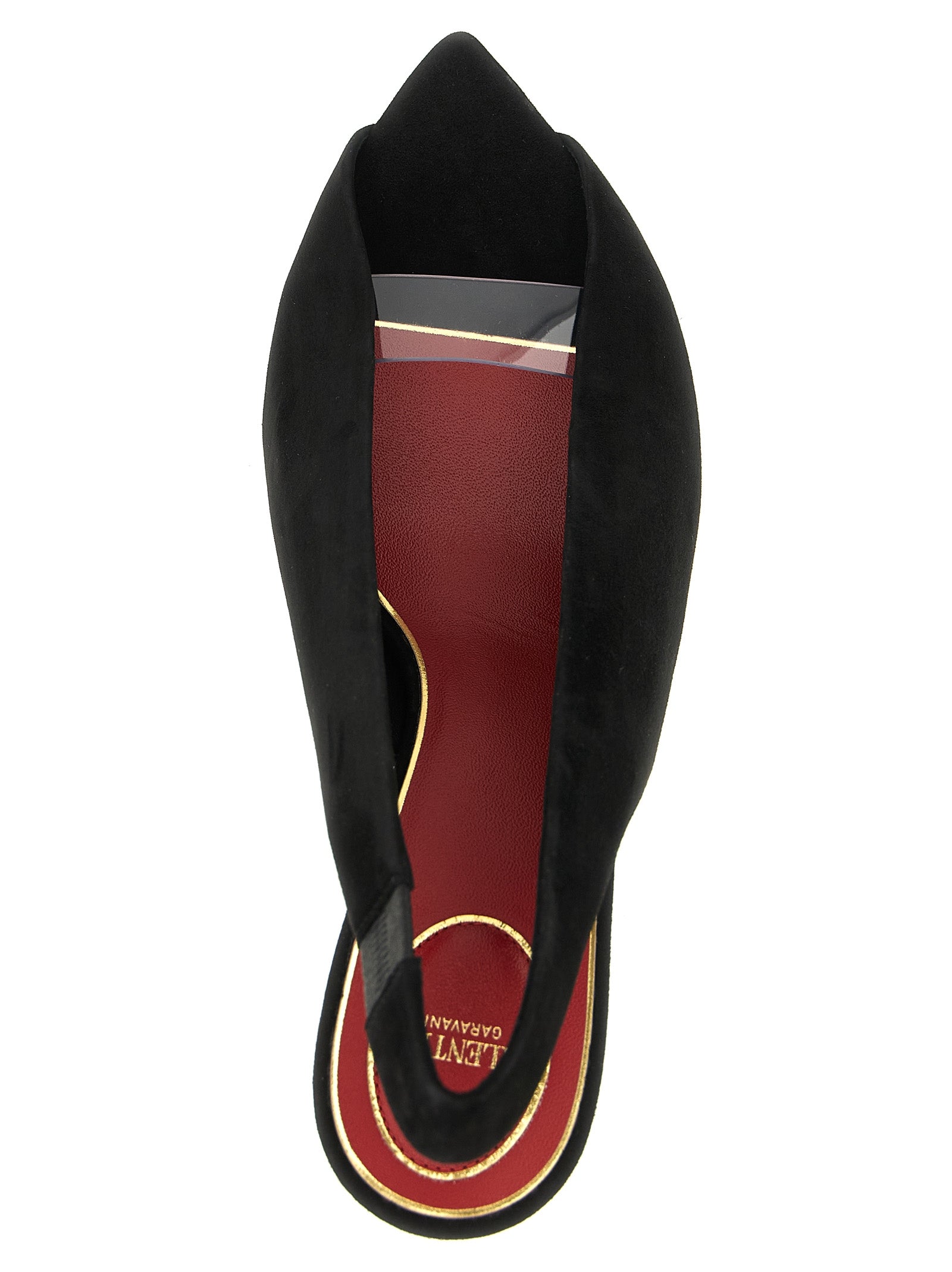 Valentino Garavani Révélé Slingback Black Sandal