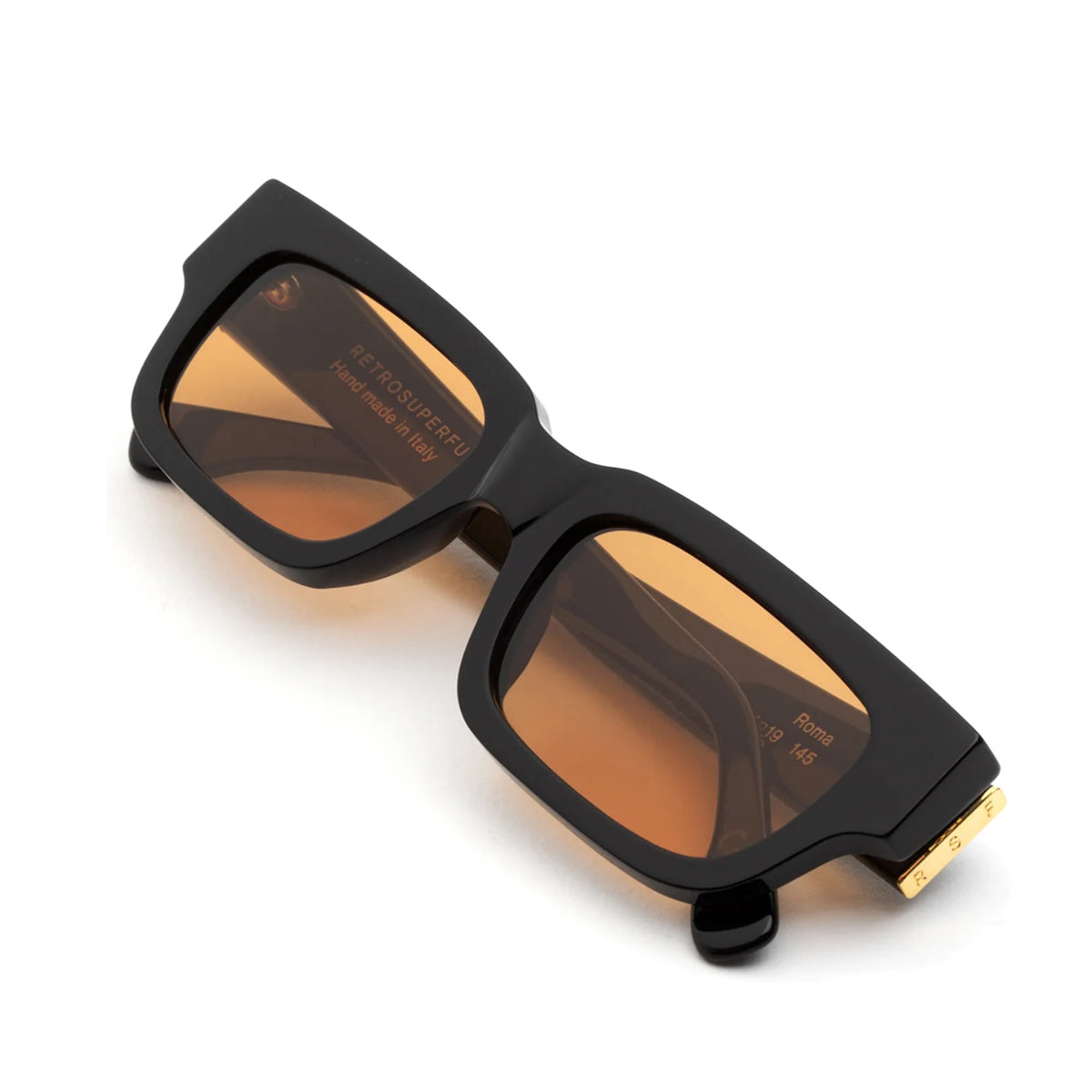 ROMA REFINED black Nero Acetate Occhiali Sole