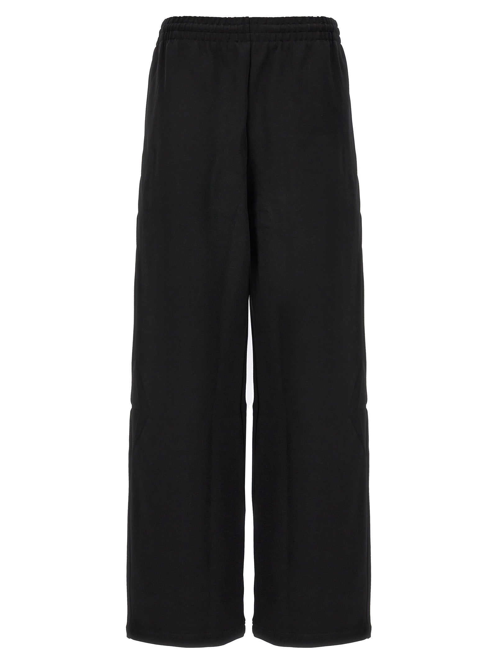 Semi Matte Track joggers Black Viscose Polyamide Elastane Pant