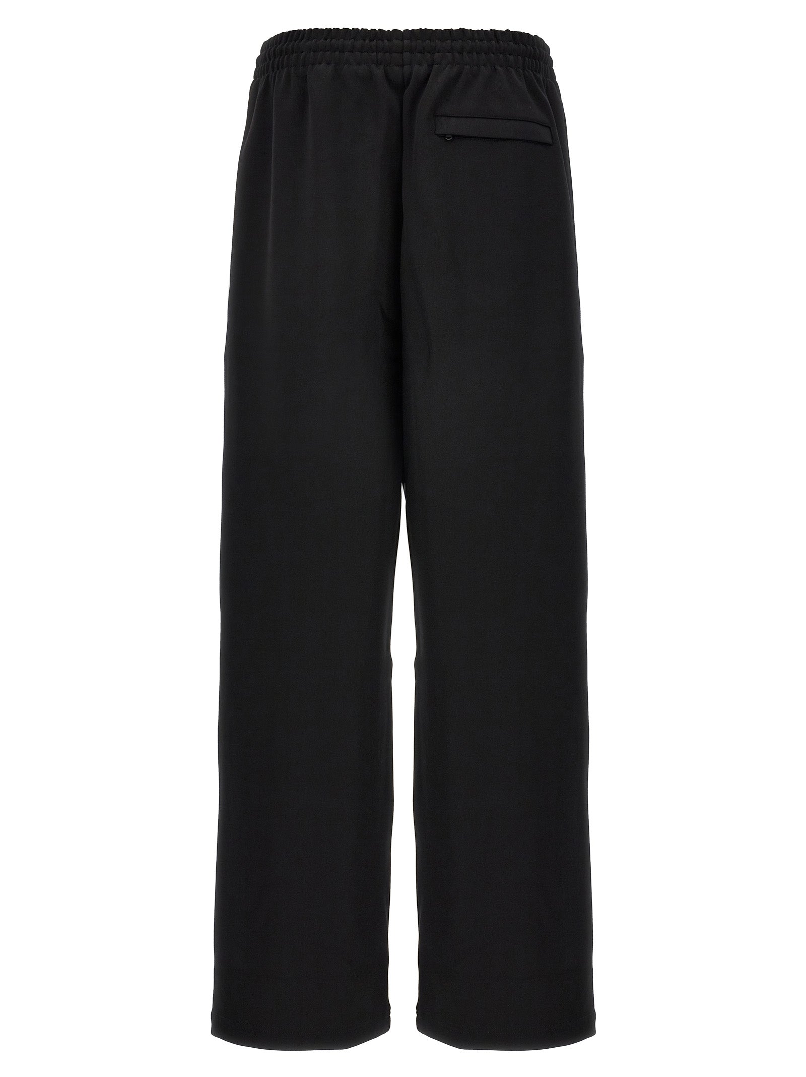Semi Matte Track joggers Black Viscose Polyamide Elastane Pant