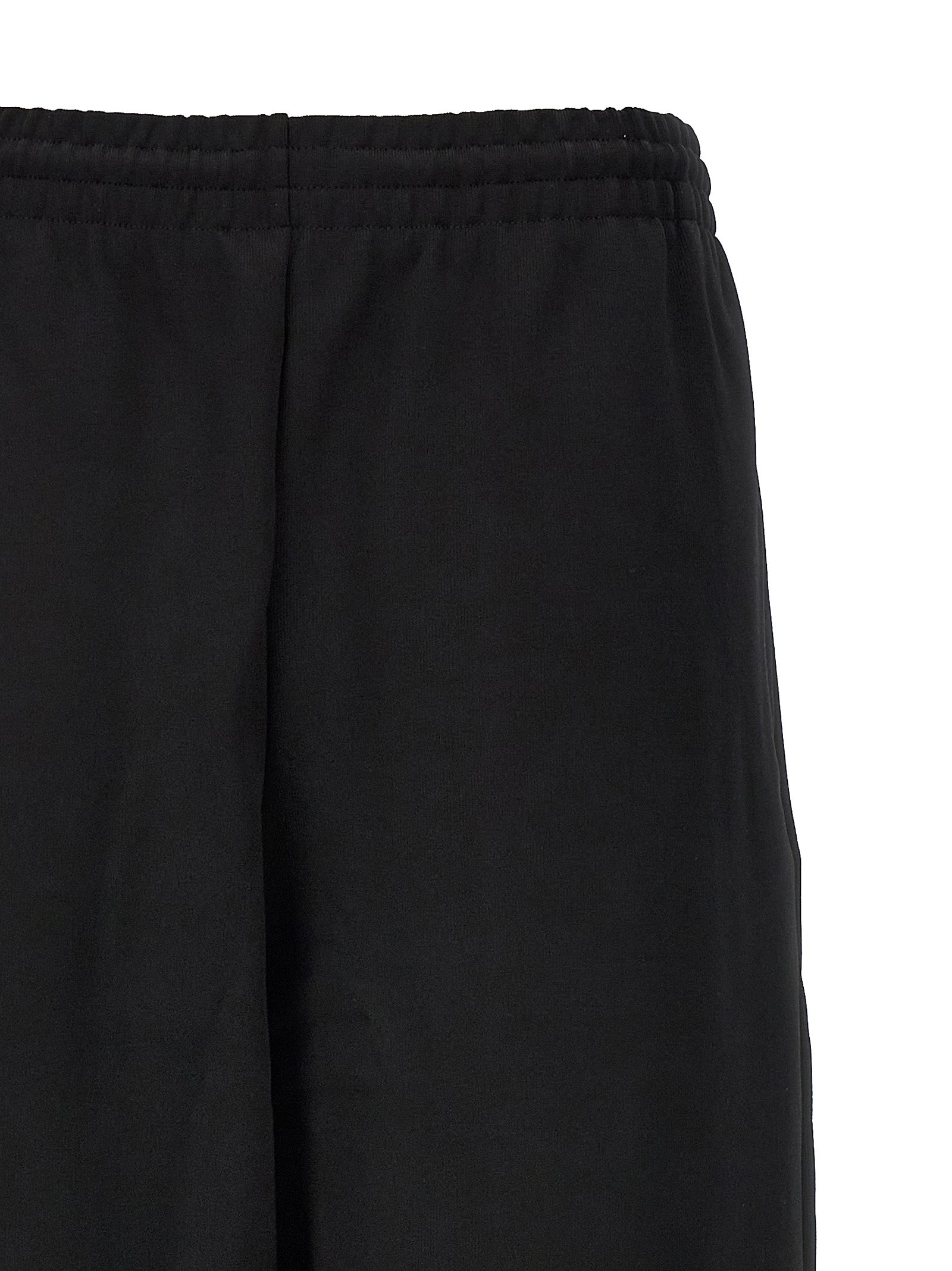 Semi Matte Track joggers Black Viscose Polyamide Elastane Pant