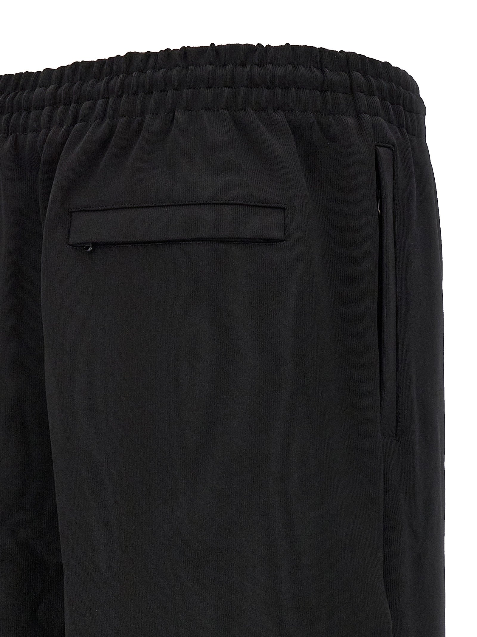Semi Matte Track joggers Black Viscose Polyamide Elastane Pant