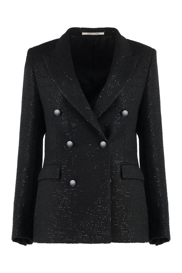 Blazer Sequin Black Polyamide Blazers