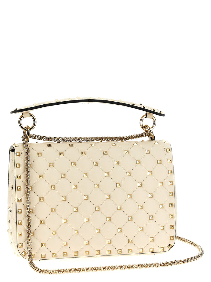 Valentino Garavani Rockstud Spike shoulder bag White Lamb Leather (ovis Aries)