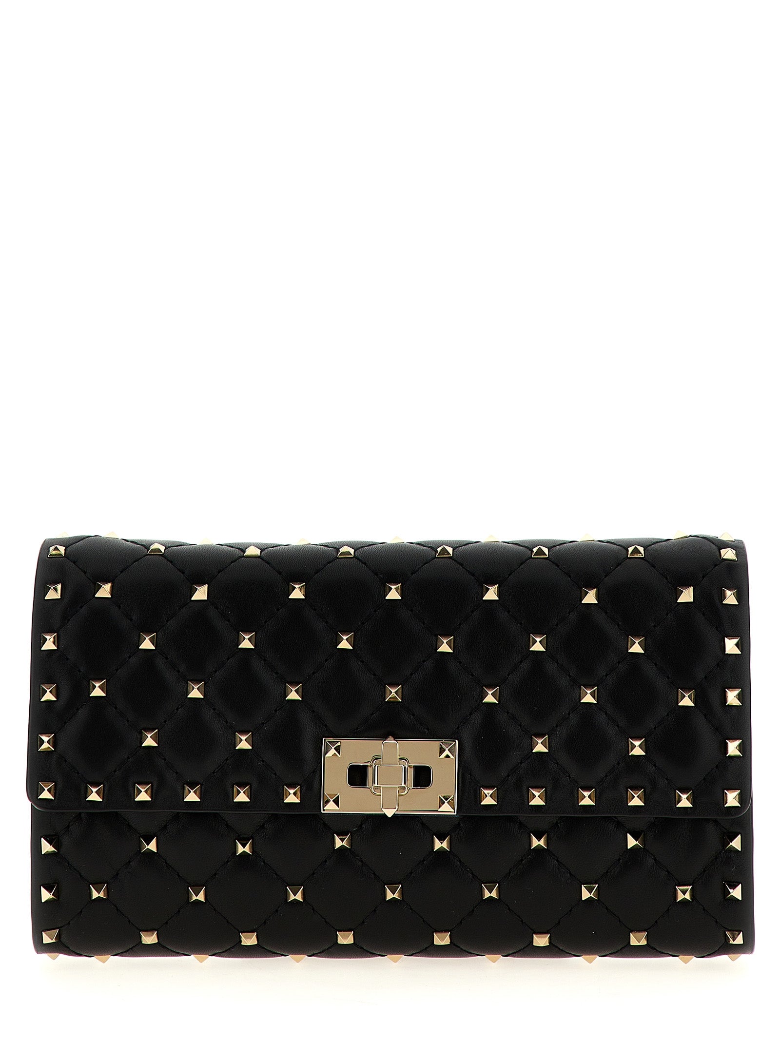 Valentino Garavani Rockstud Spike shoulder bag Black Lamb Leather (ovis Aries)