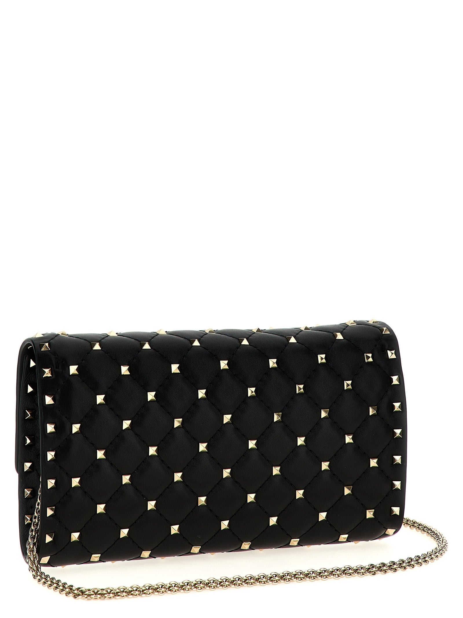 Valentino Garavani Rockstud Spike shoulder bag Black Lamb Leather (ovis Aries)