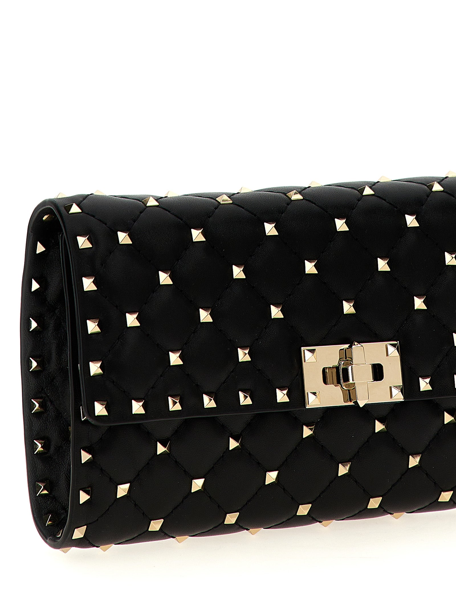 Valentino Garavani Rockstud Spike shoulder bag Black Lamb Leather (ovis Aries)