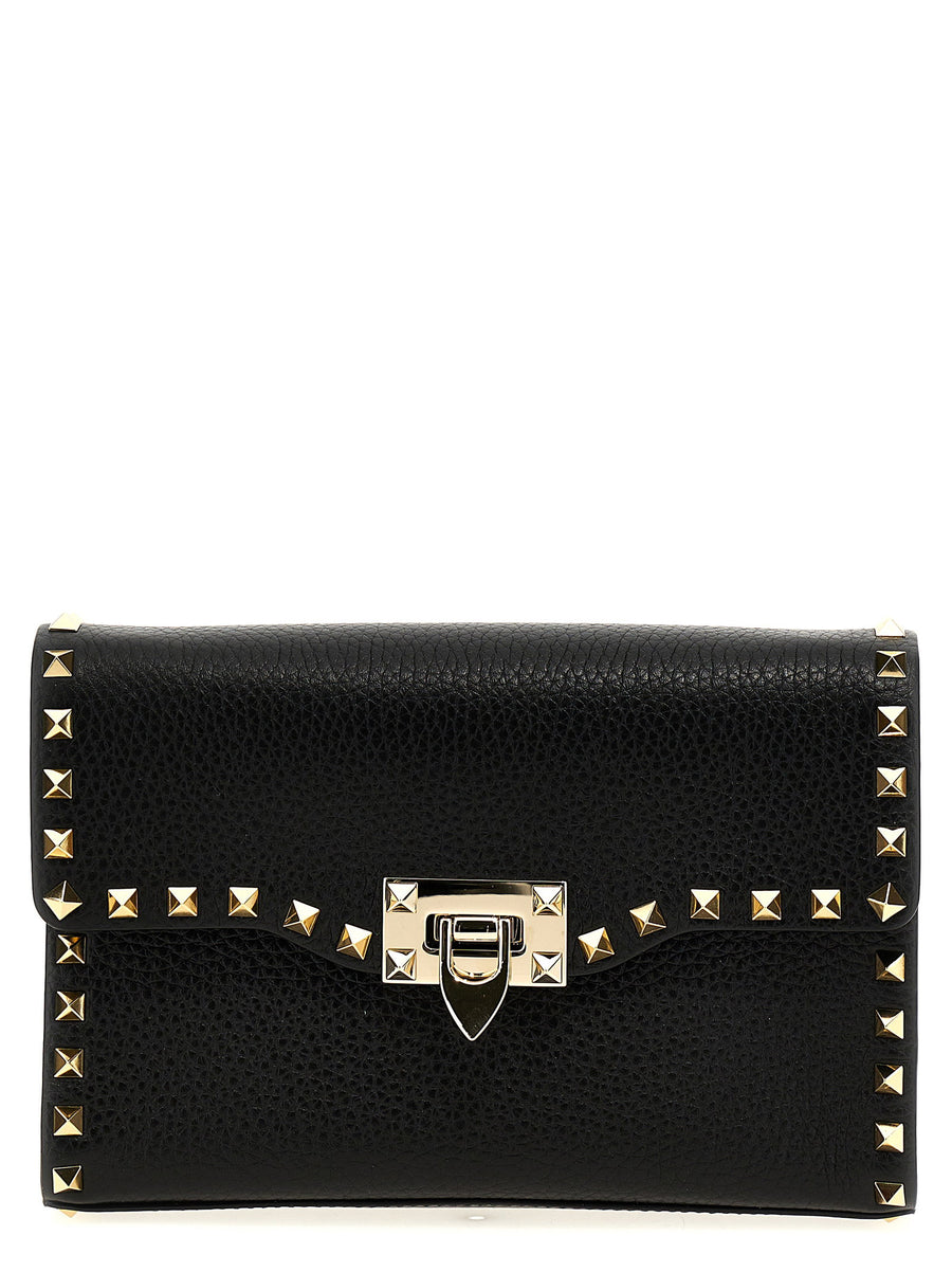 Valentino Garavani Rockstud Shoulder Bag — Black