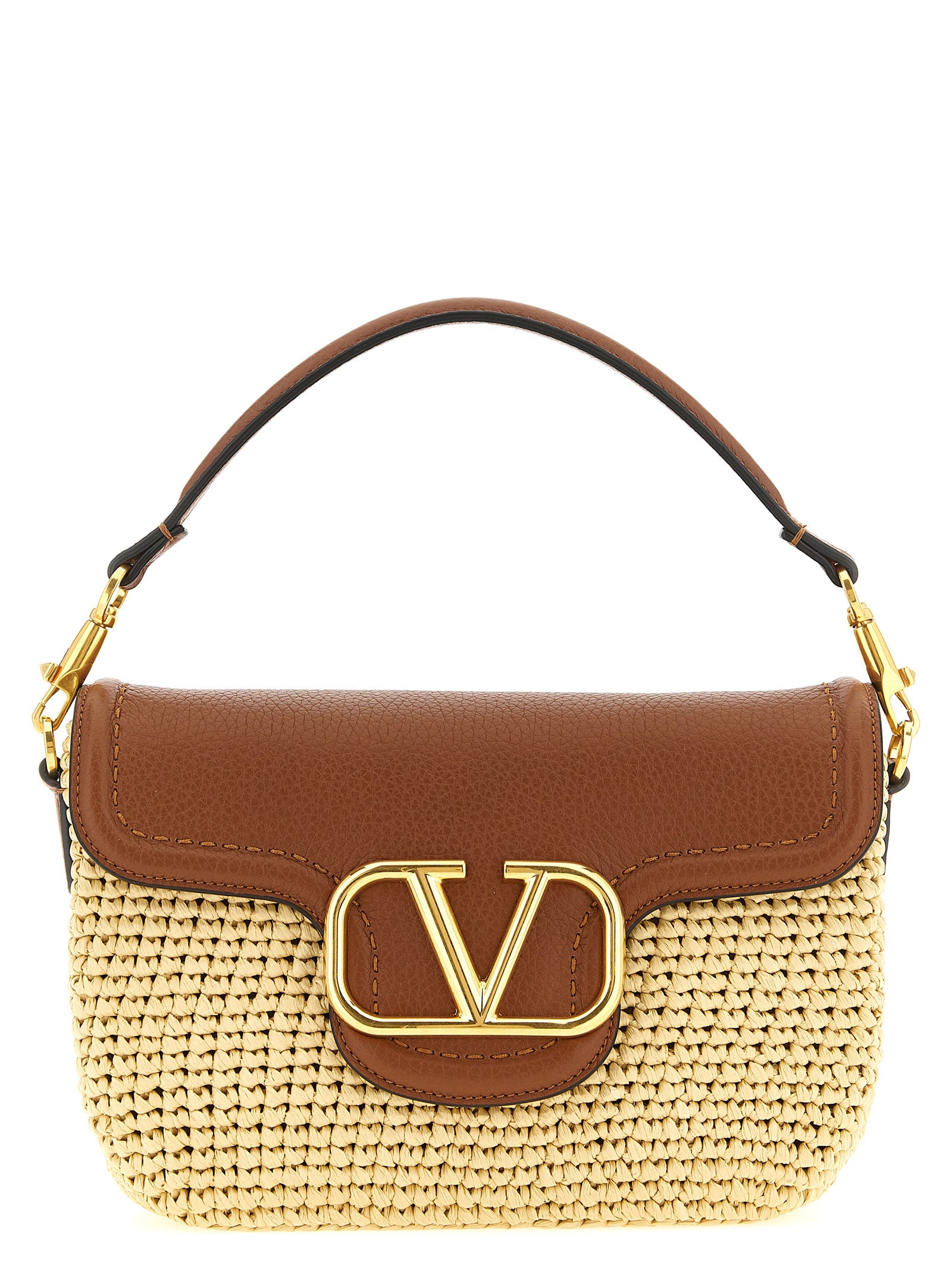 Valentino Garavani Alltime shoulder bag Brown Viscose