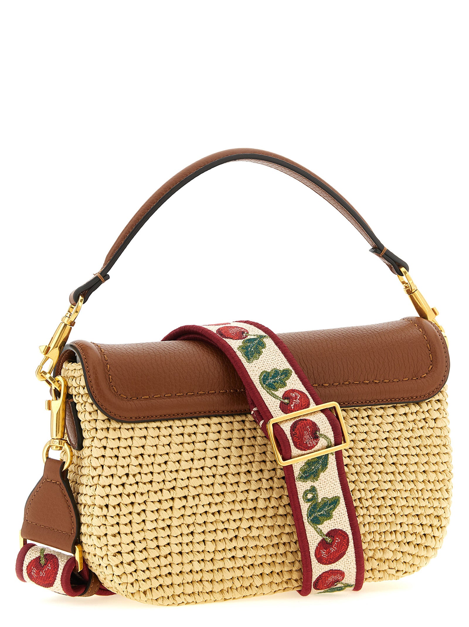 Valentino Garavani Alltime shoulder bag Brown Viscose