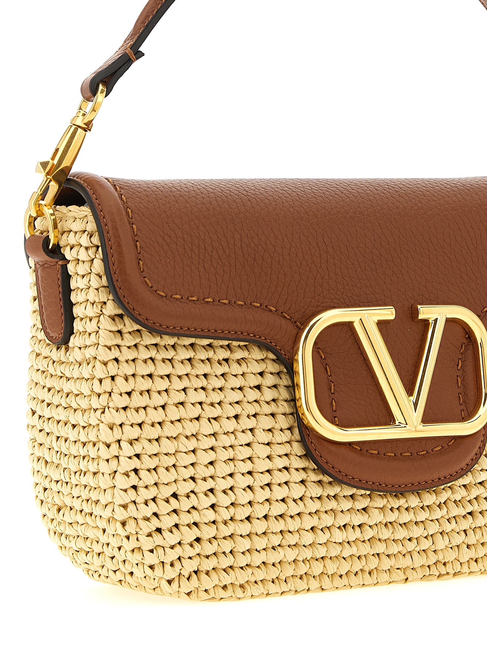 Valentino Garavani Alltime shoulder bag Brown Viscose