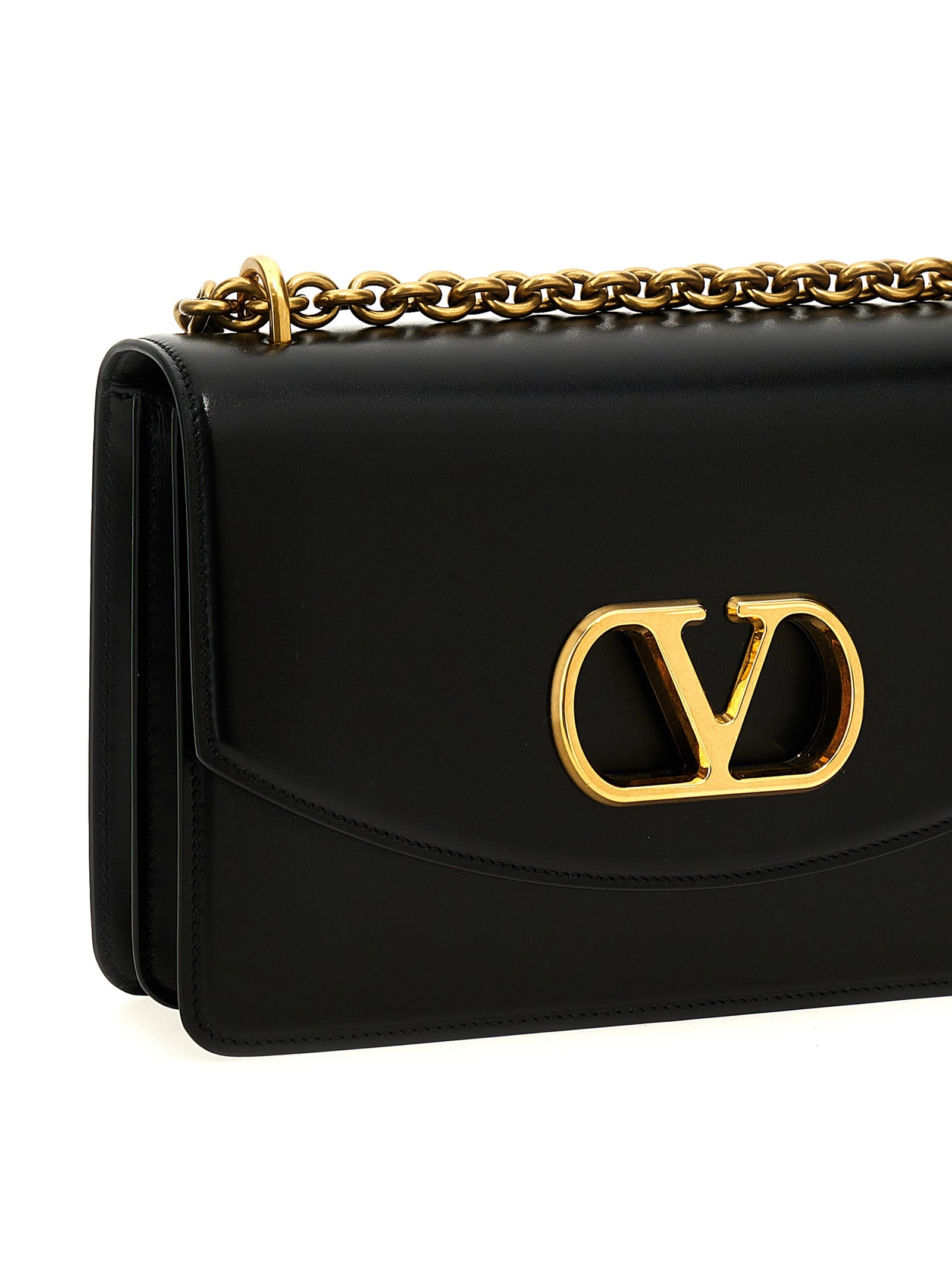 Valentino Garavani Vain shoulder bag Black Calfskin Leather (bos Taurus)