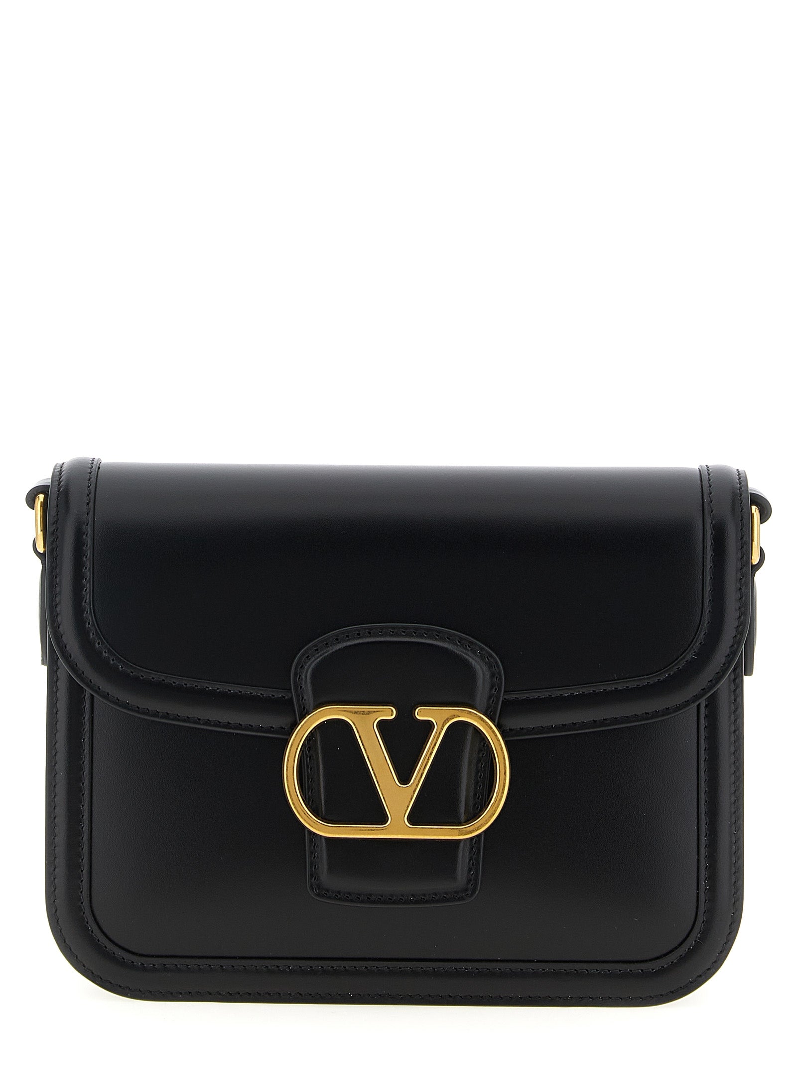 Valentino Garavani 9TO5 small shoulder bag Black Calfskin Leather (bos Taurus) Crossbody