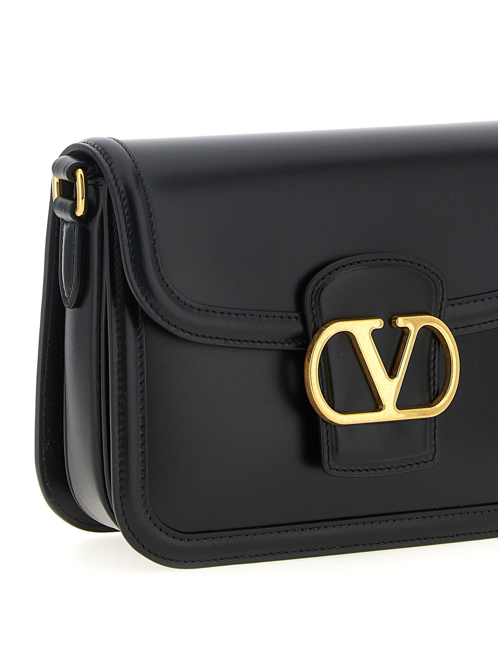 Valentino Garavani 9TO5 small shoulder bag Black Calfskin Leather (bos Taurus) Crossbody