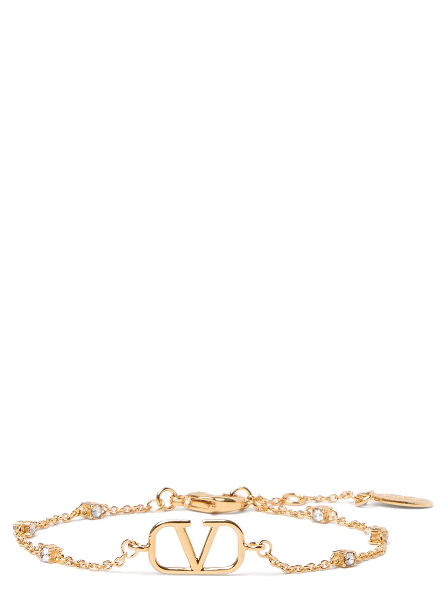 Valentino Garavani VLogo Bracelet — Gold