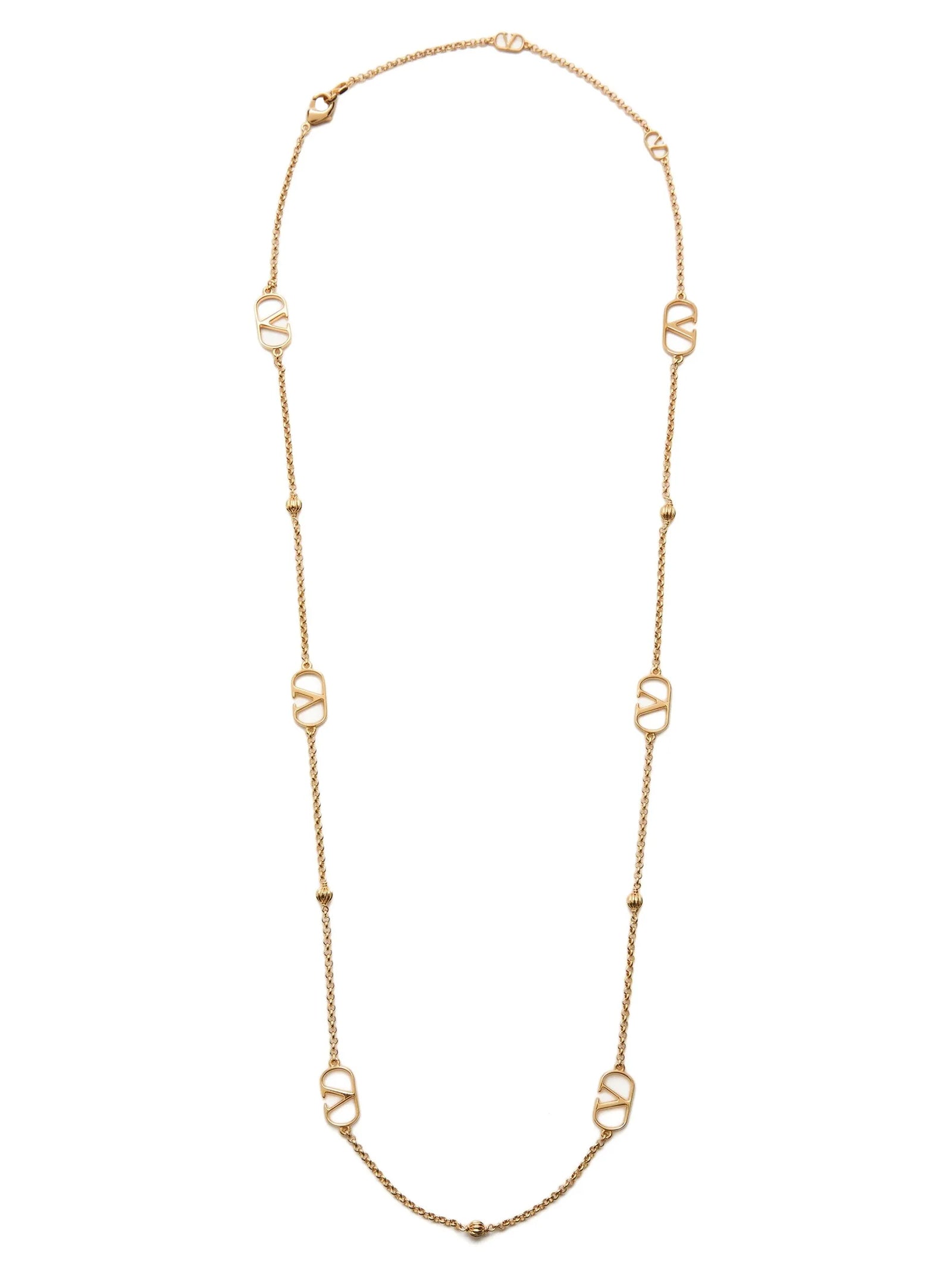 Valentino Garavani VLogo signature necklace Gold Brass Jewelry