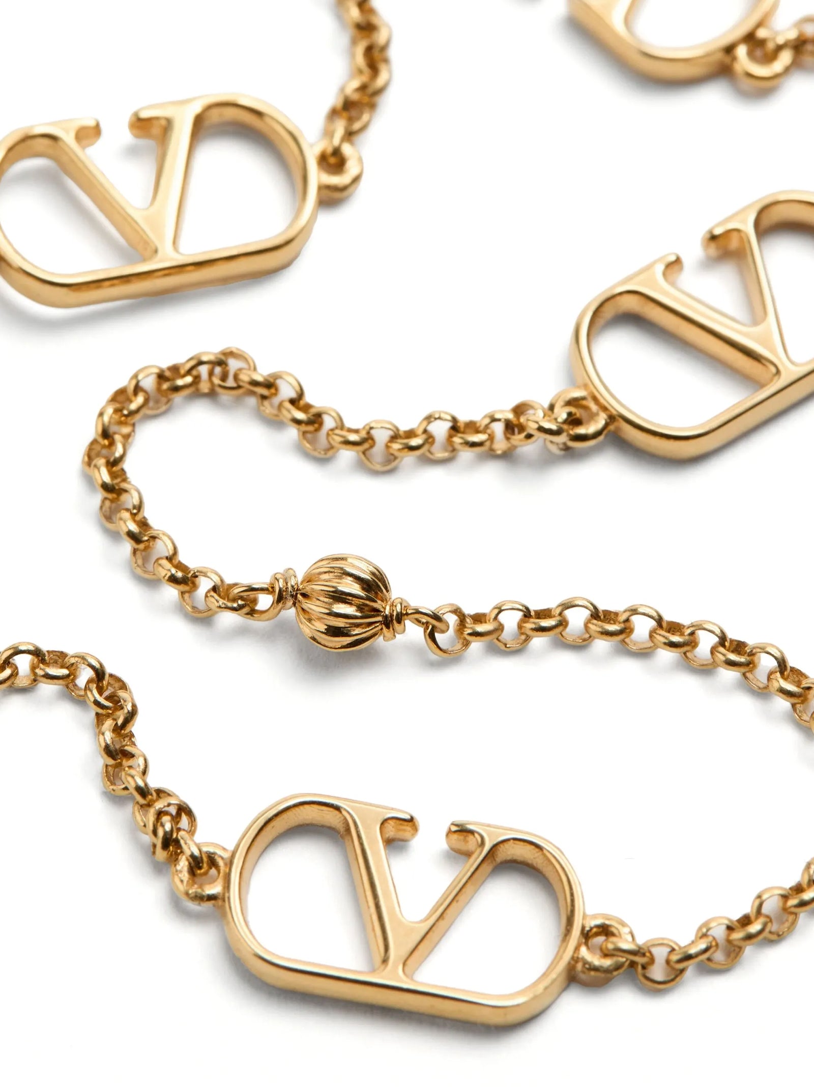 Valentino Garavani VLogo signature necklace Gold Brass Jewelry