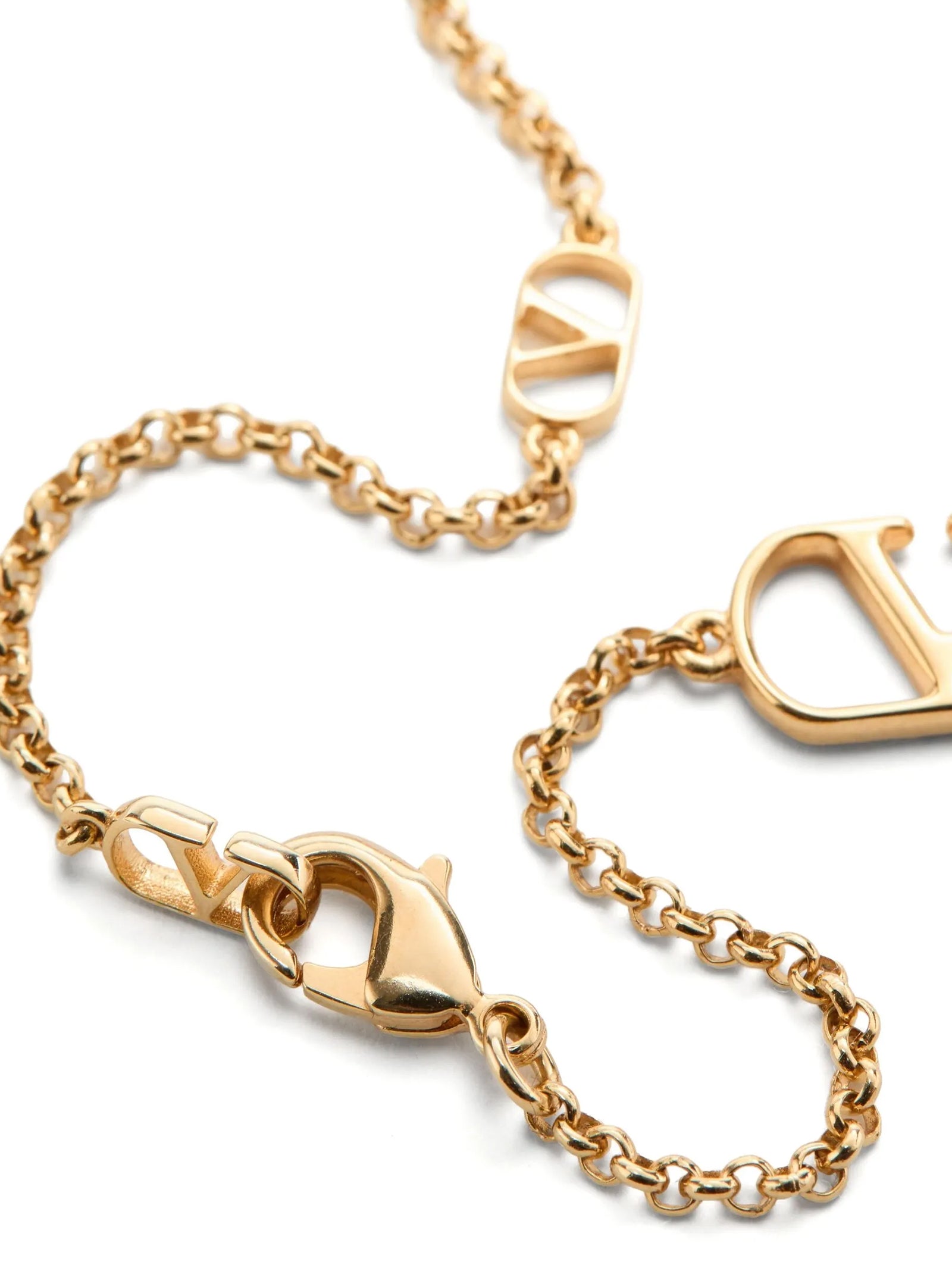 Valentino Garavani VLogo signature necklace Gold Brass Jewelry