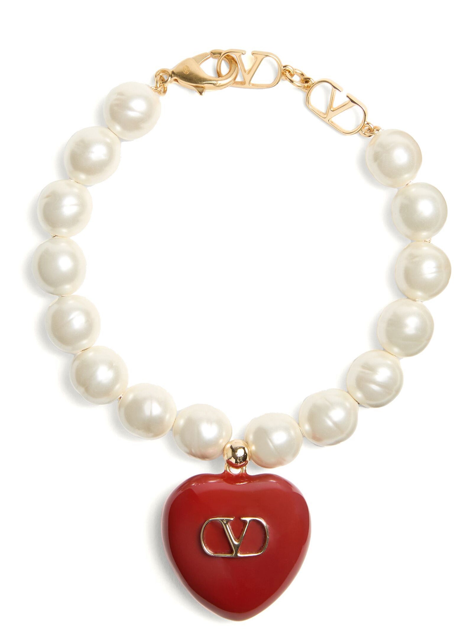 Valentino Garavani Coeur Royal bracelet Red Brass Jewelry