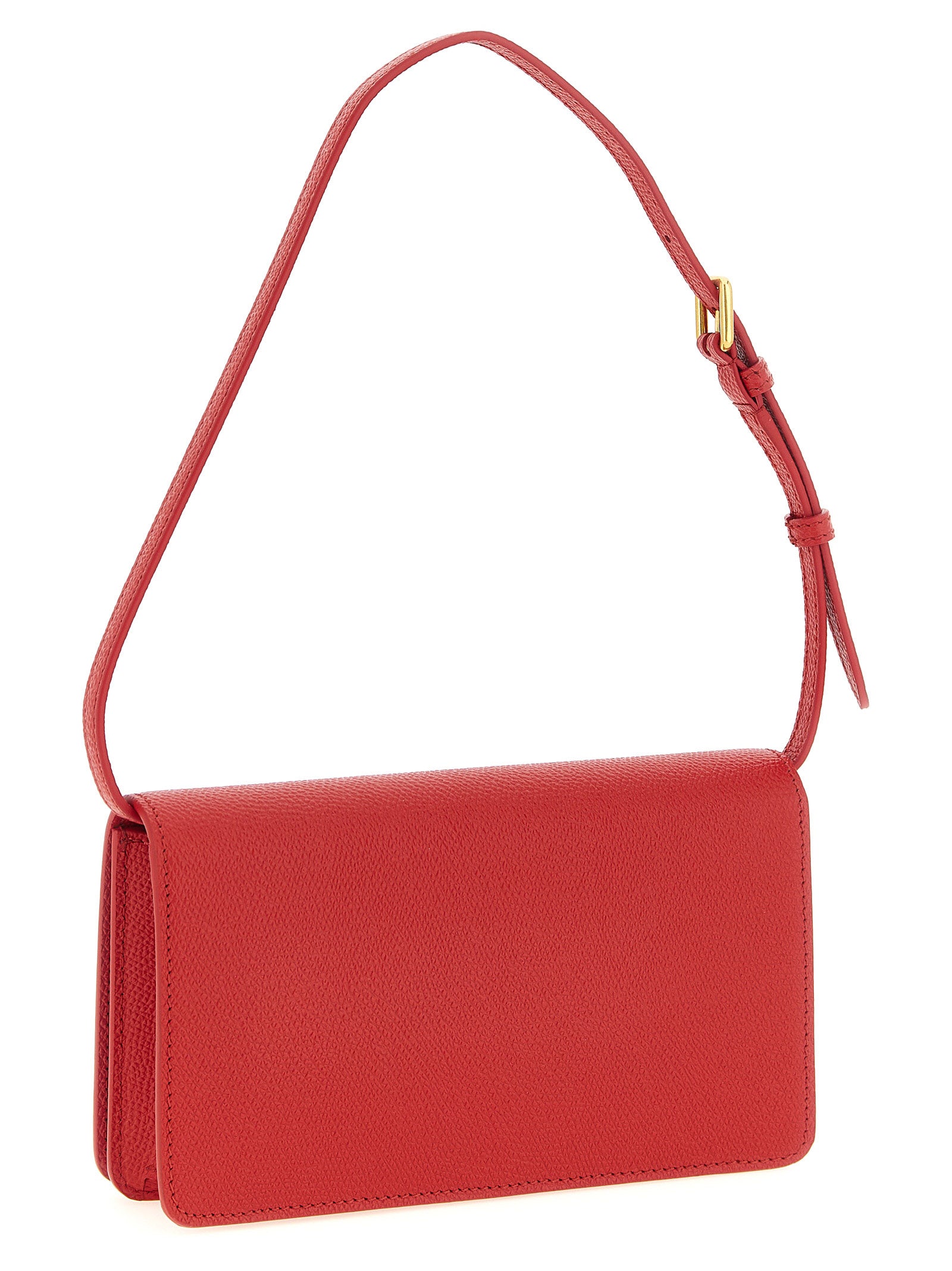 Valentino Garavani VLogo Signature shoulder bag Red Calfskin Leather (bos Taurus)