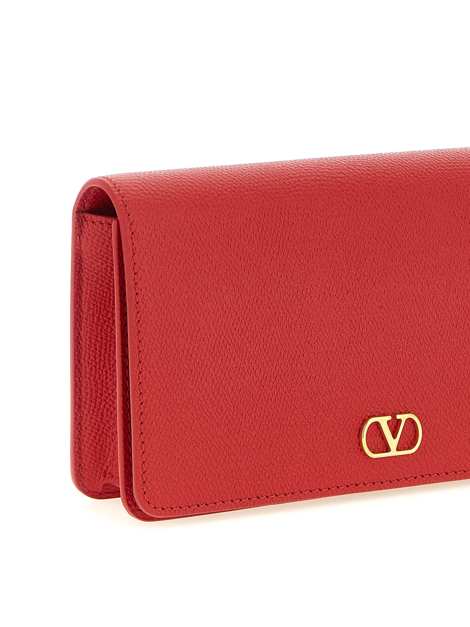 Valentino Garavani VLogo Signature shoulder bag Red Calfskin Leather (bos Taurus)