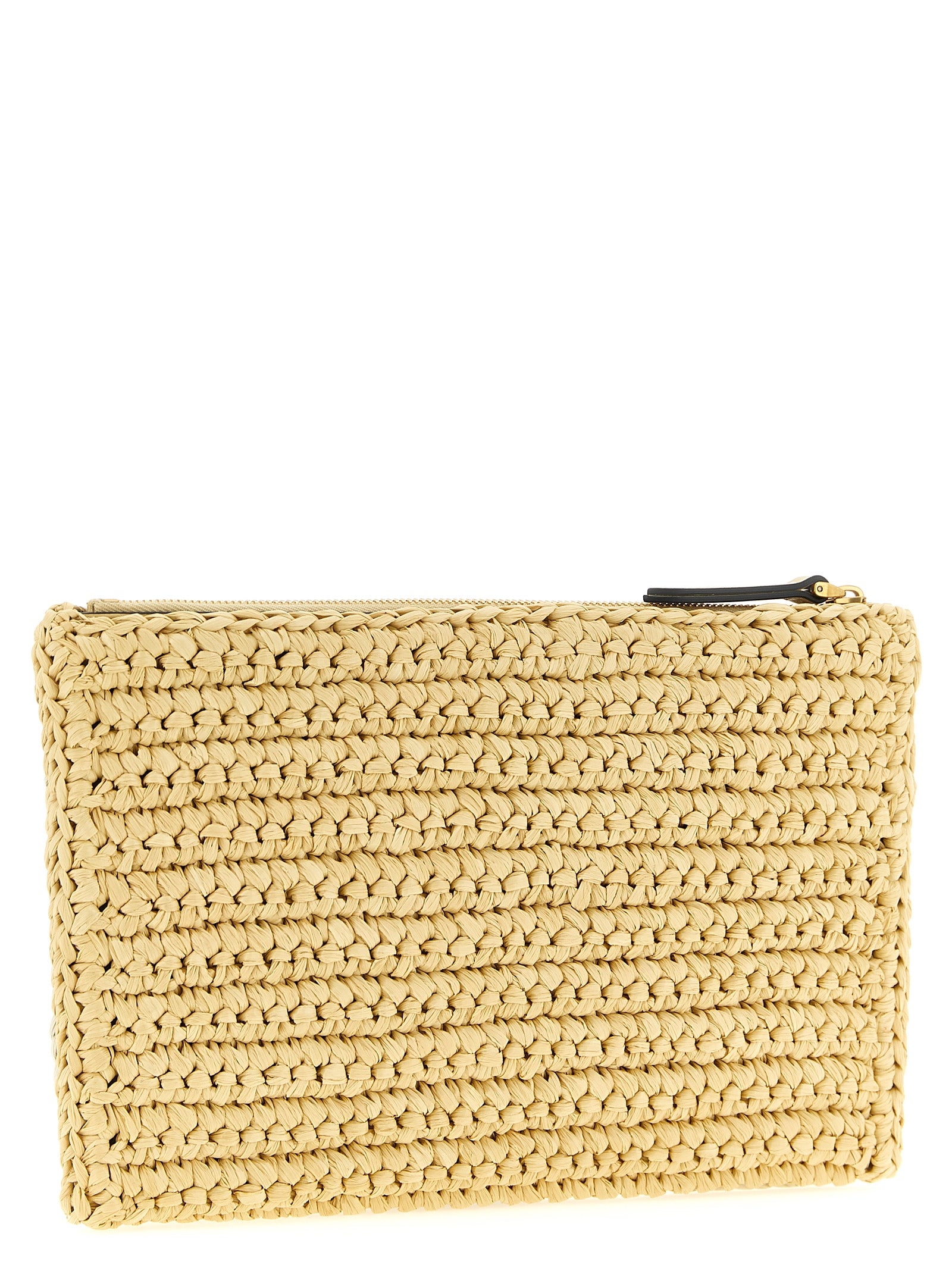 ValentinoGaravani VivaSuperstar Crochet clutch bag Beige Viscose