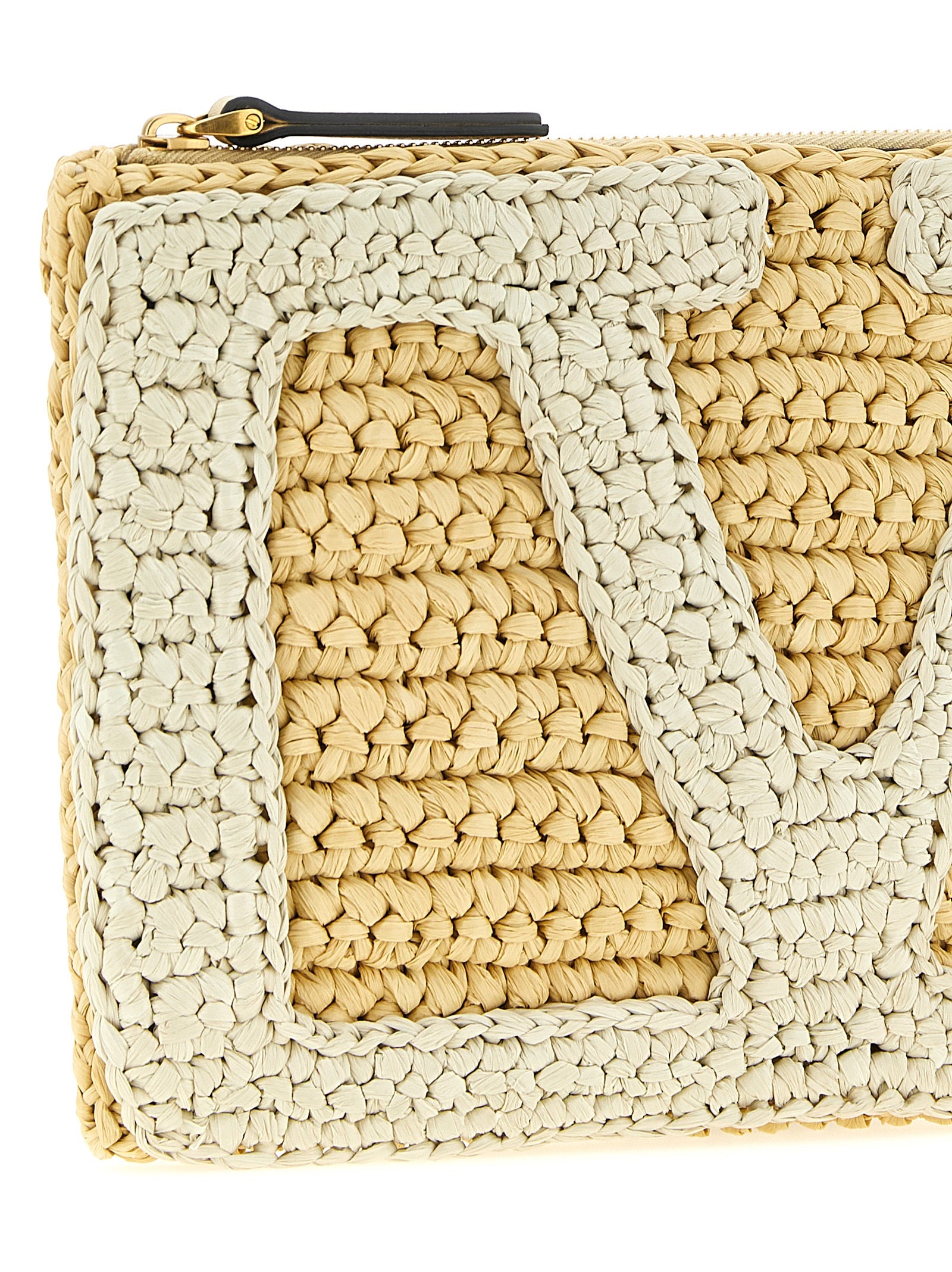 ValentinoGaravani VivaSuperstar Crochet clutch bag Beige Viscose