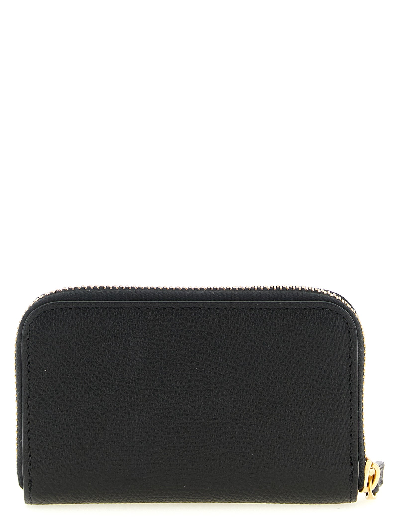 Valentino Garavani Vlogo Signature cardholder Black Calfskin Leather (bos Taurus) Wallets, Card Holders