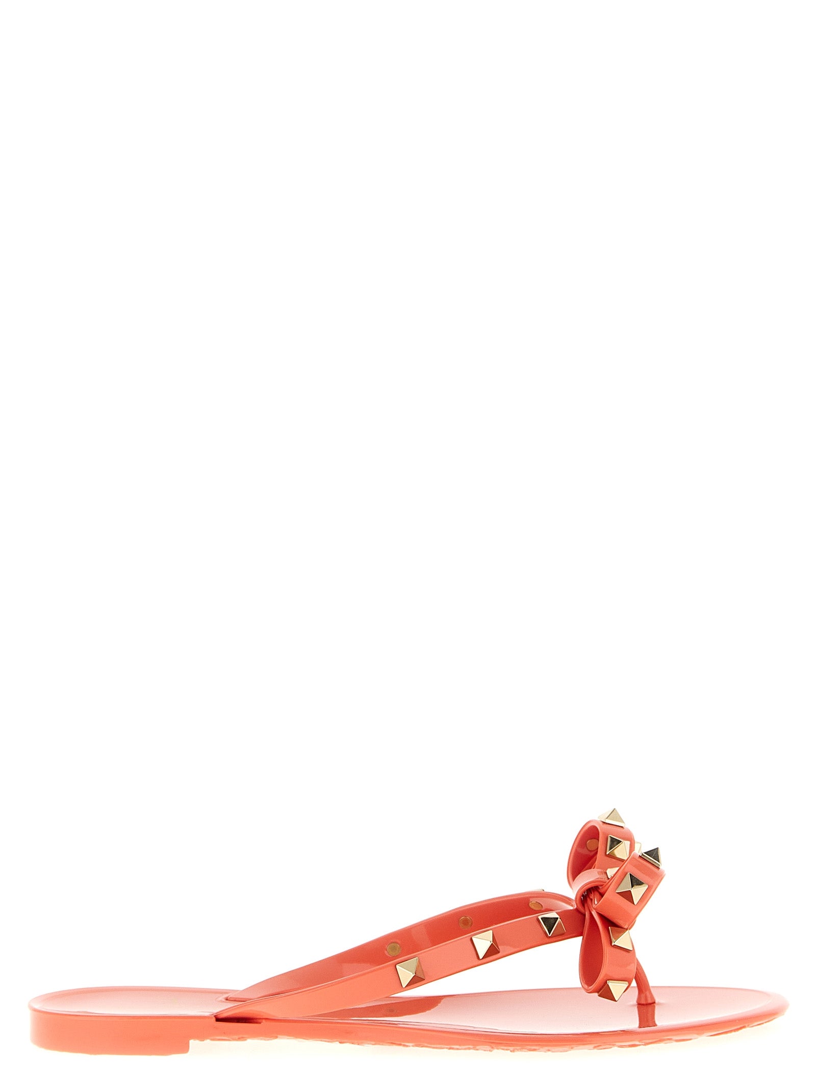 Valentino Garavani Rockstud thong sandals Pink Pvc