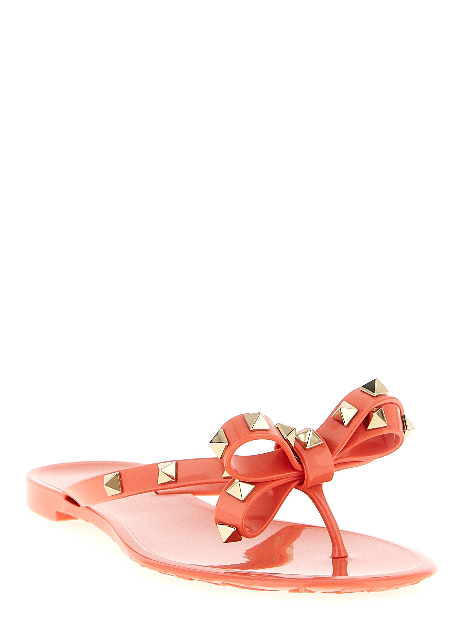 Valentino Garavani Rockstud thong sandals Pink Pvc
