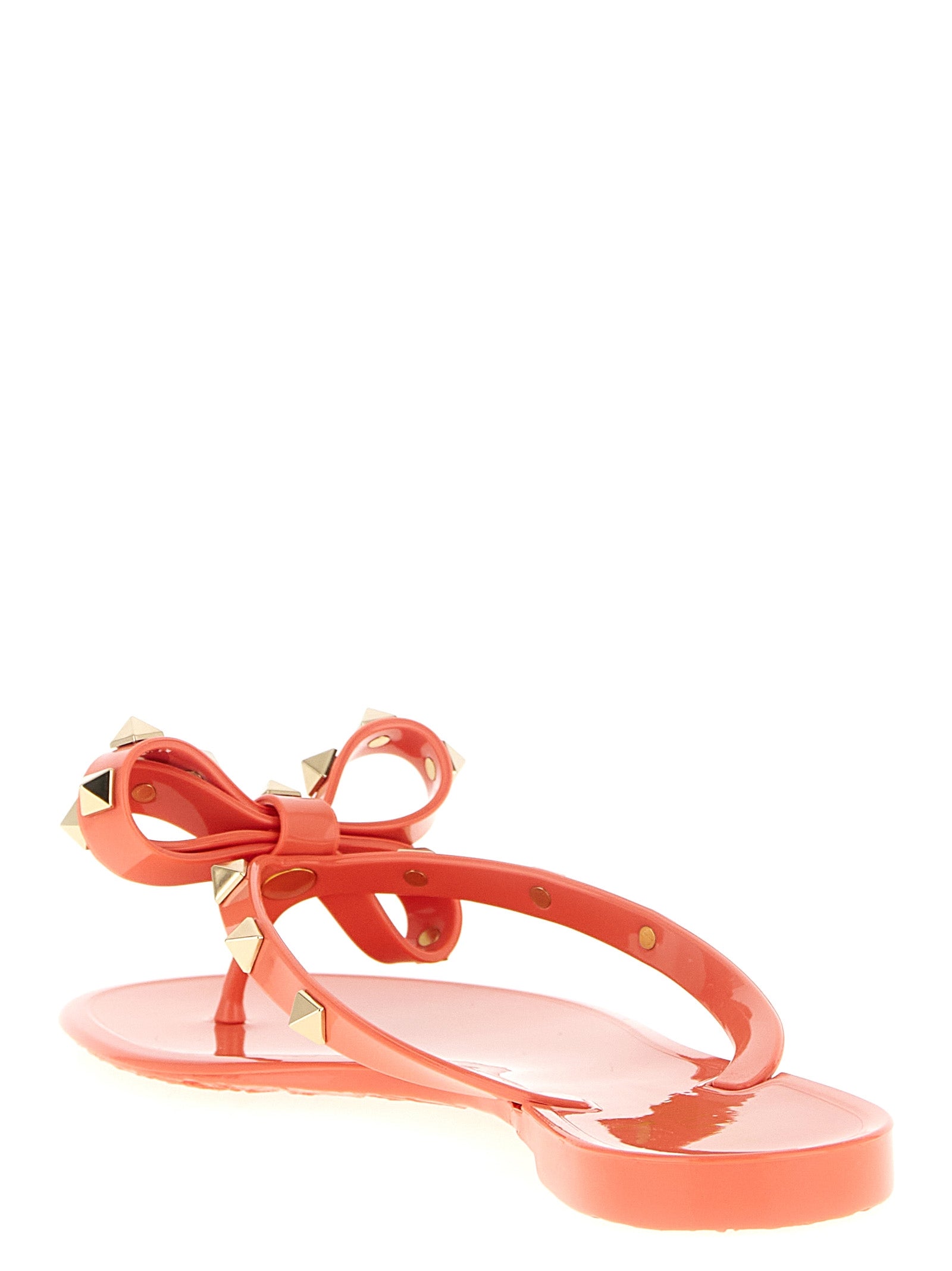 Valentino Garavani Rockstud thong sandals Pink Pvc