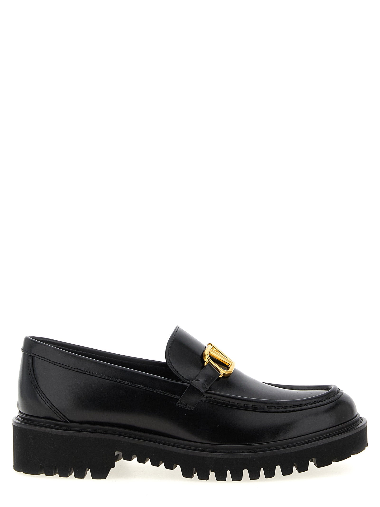 Valentino Garavani VLogo Signature loafers Black Calfskin Leather (bos Taurus)
