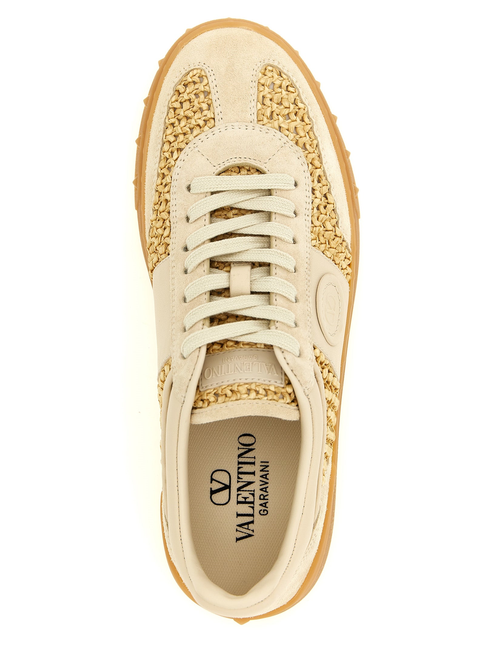 Valentino Garavani Upvillage sneakers Beige Calfskin Leather (bos Taurus)
