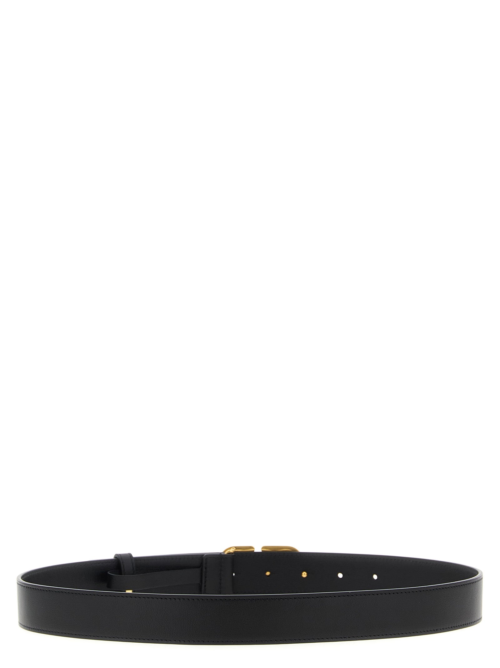 Valentino Garavani VLogo Signature belt Black Calfskin Leather (bos Taurus)