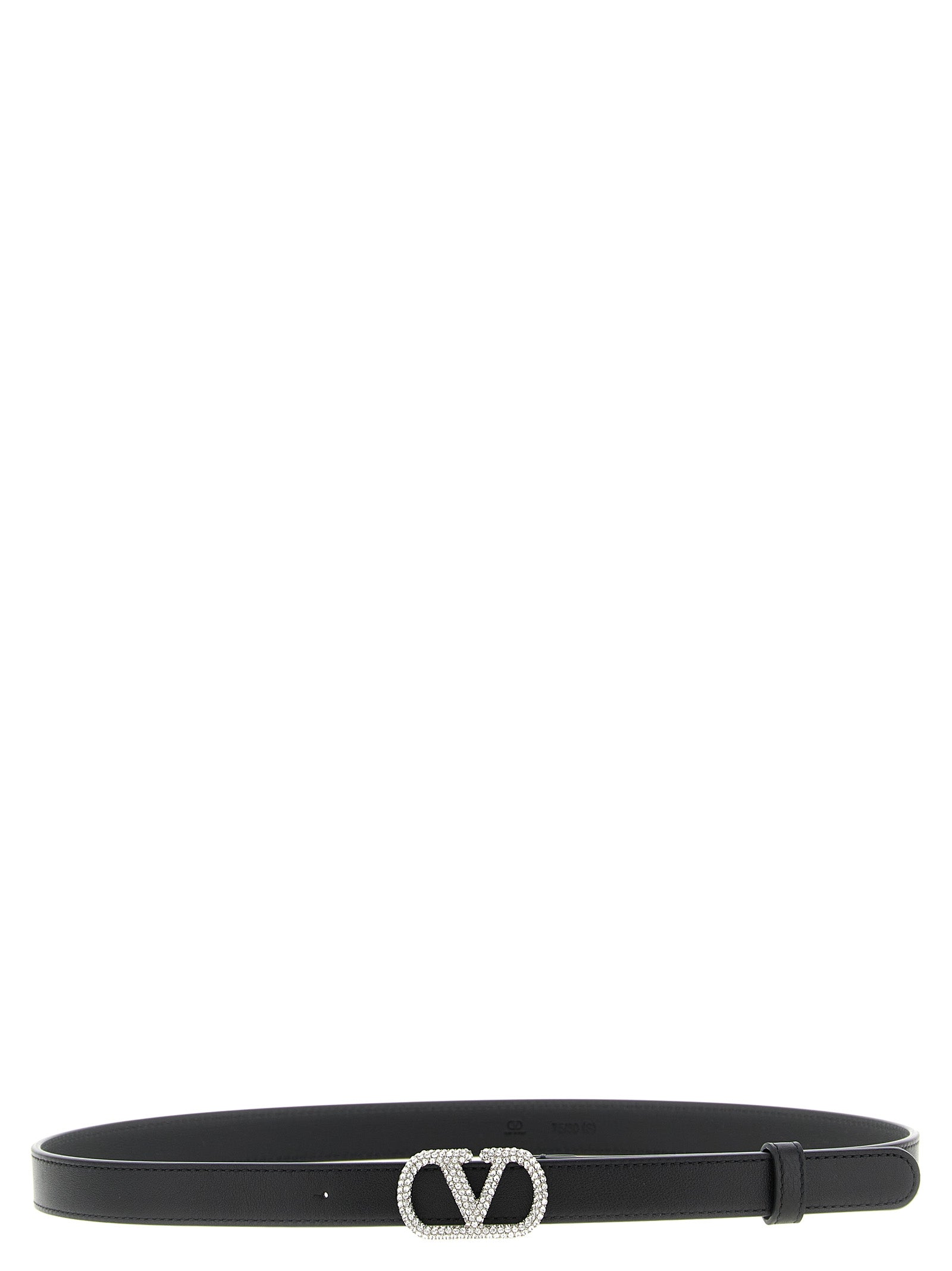 Valentino Garavani VLogo Signature belt Black Calfskin Leather (bos Taurus)