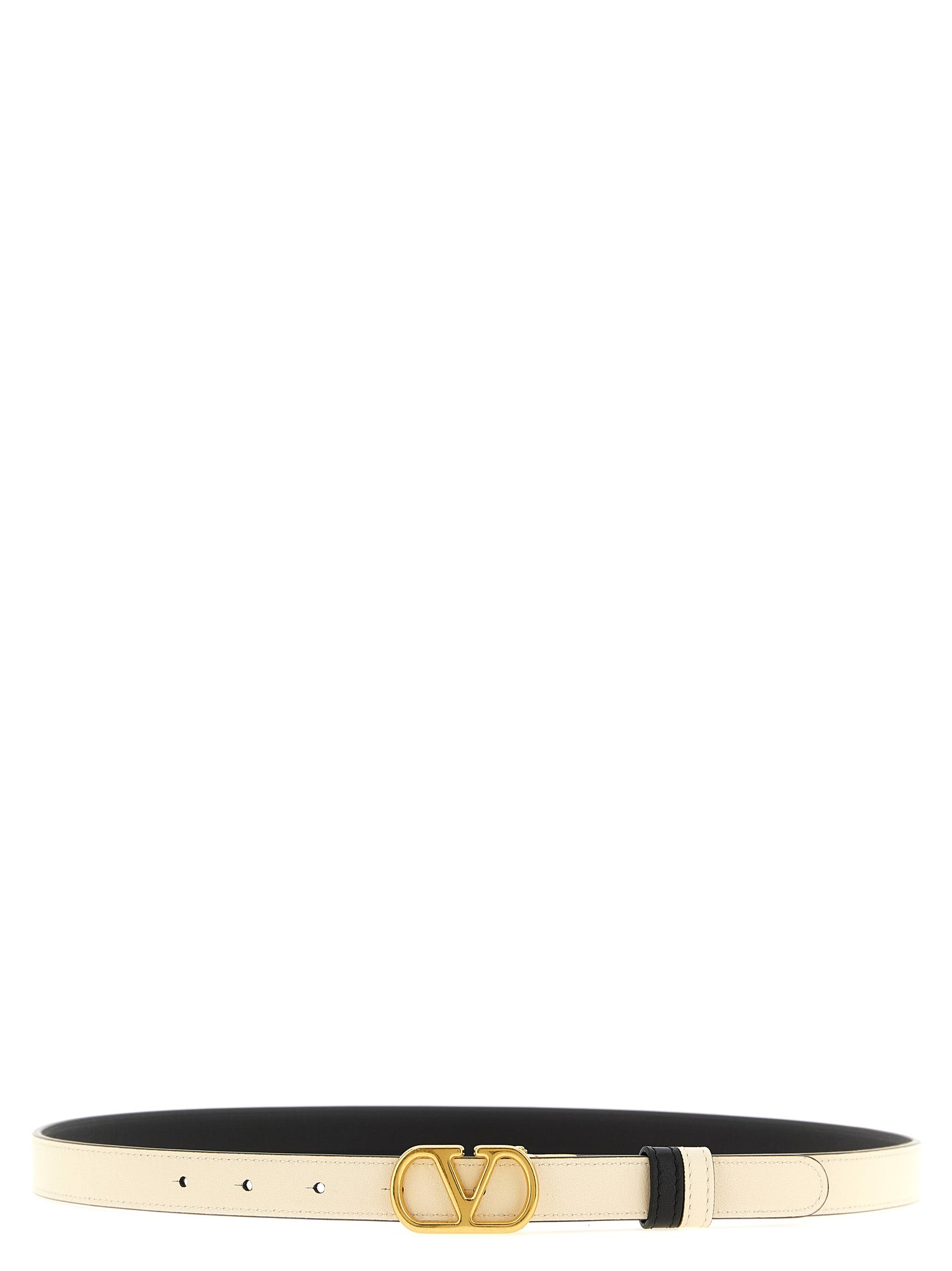 Valentino Garavani reversible belt White/black Calfskin Leather (bos Taurus)