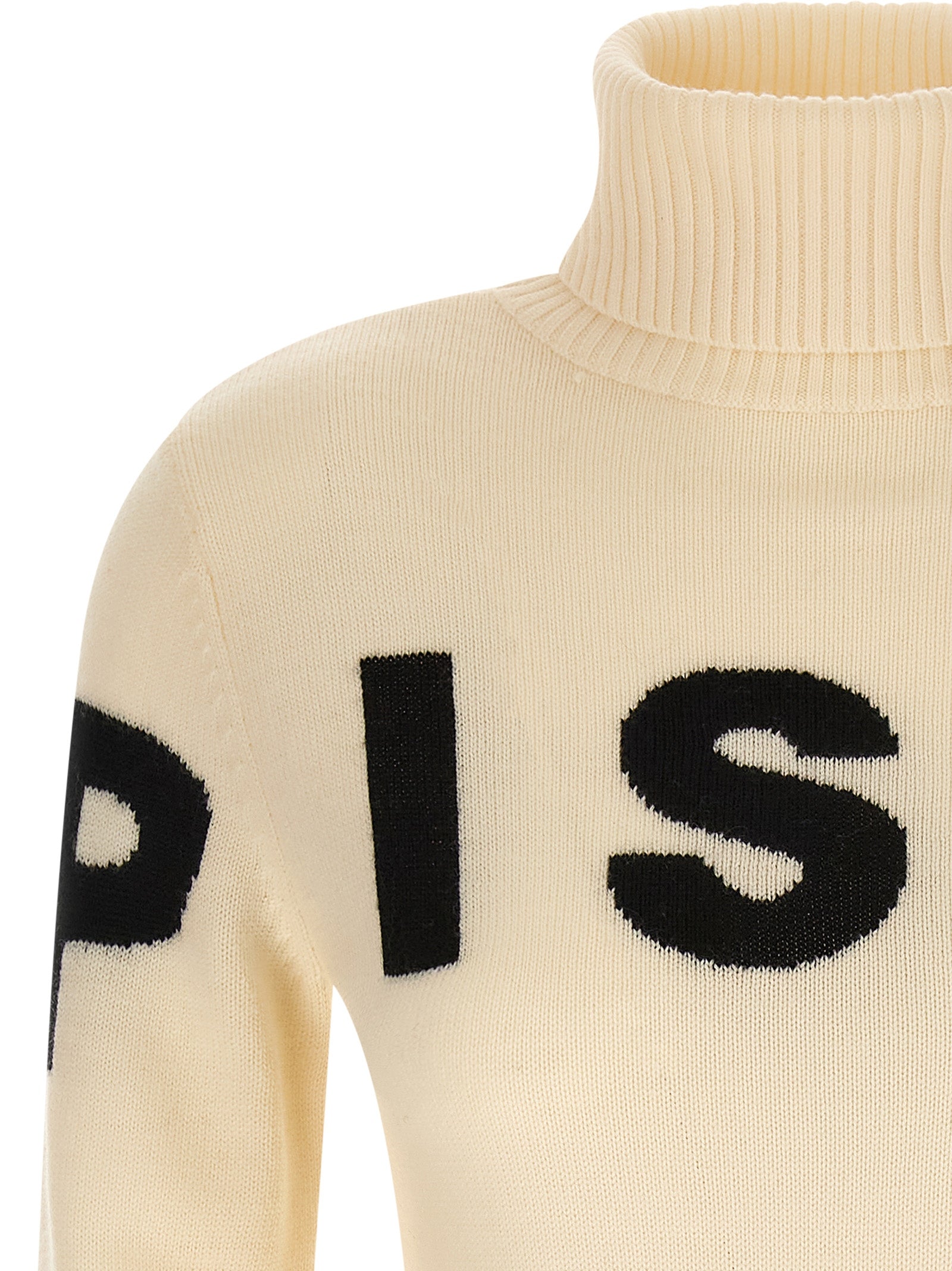 Piste sweater White Merino Wool Sweater, Cardigans