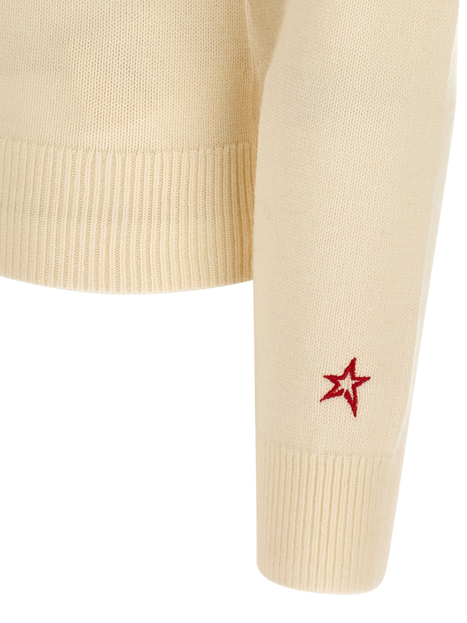 Piste sweater White Merino Wool Sweater, Cardigans