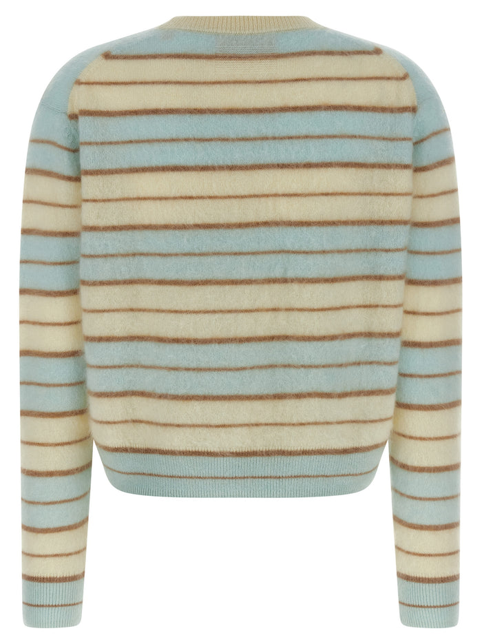 Grizzly Stripe Crew sweater Multicolor Cashmere Sweater, Cardigans