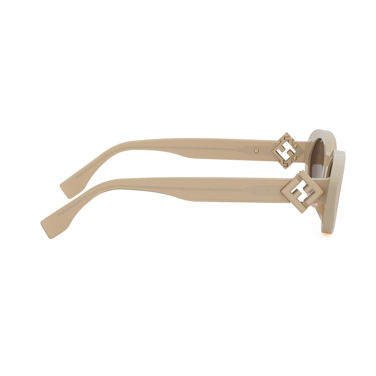FE40140U 57E Beige FF DIAMOND Acetate Occhiali Da Sole
