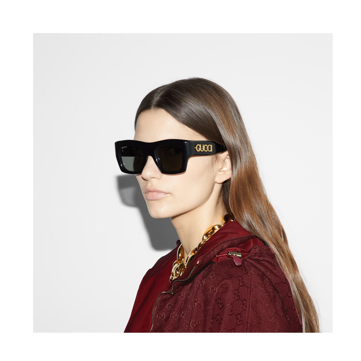 GG1772S Gucci Lido 001 Nero Acetate Occhiali Sole